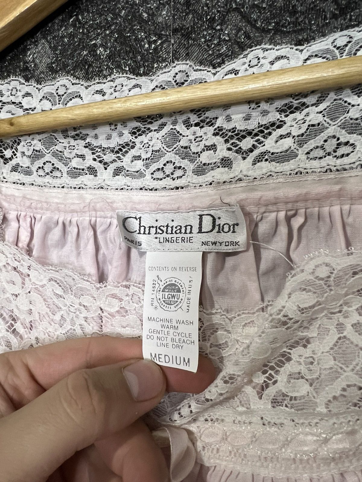 Dior Vintage Christian Dior Nightgown Long Lacy Retro Dress Size M / US 6-8 / IT 42-44 - 5 Thumbnail