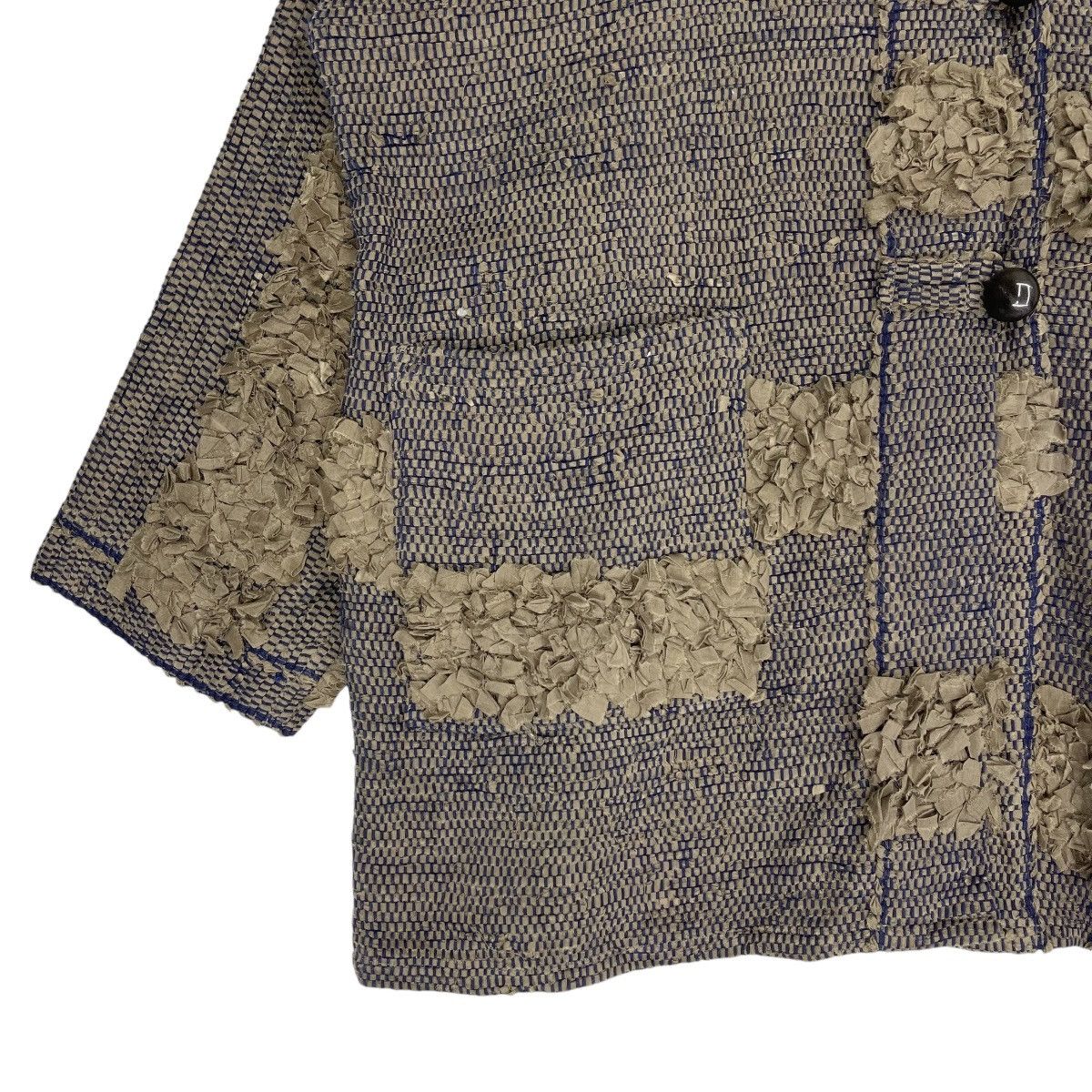 Vintage Yumi Ebiko Patchwork Hoodie Jacket Size XL / US 12-14 / IT 48-50 - 4 Thumbnail