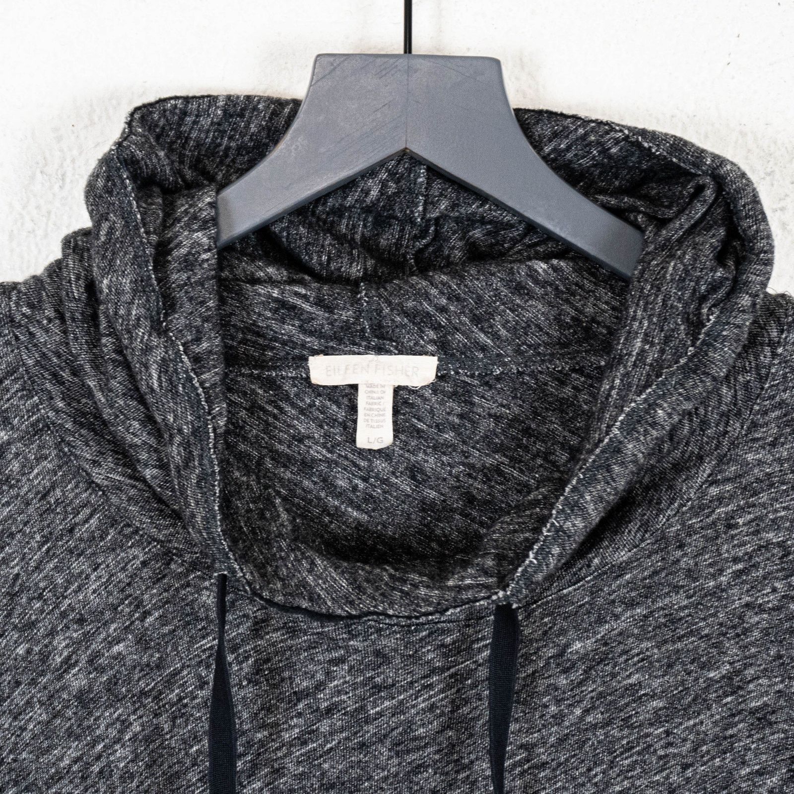 Eileen Fisher Eileen Fisher Organic Cotton Linen Slub Hooded top Sz Large Size L / US 10 / IT 46 - 3 Thumbnail