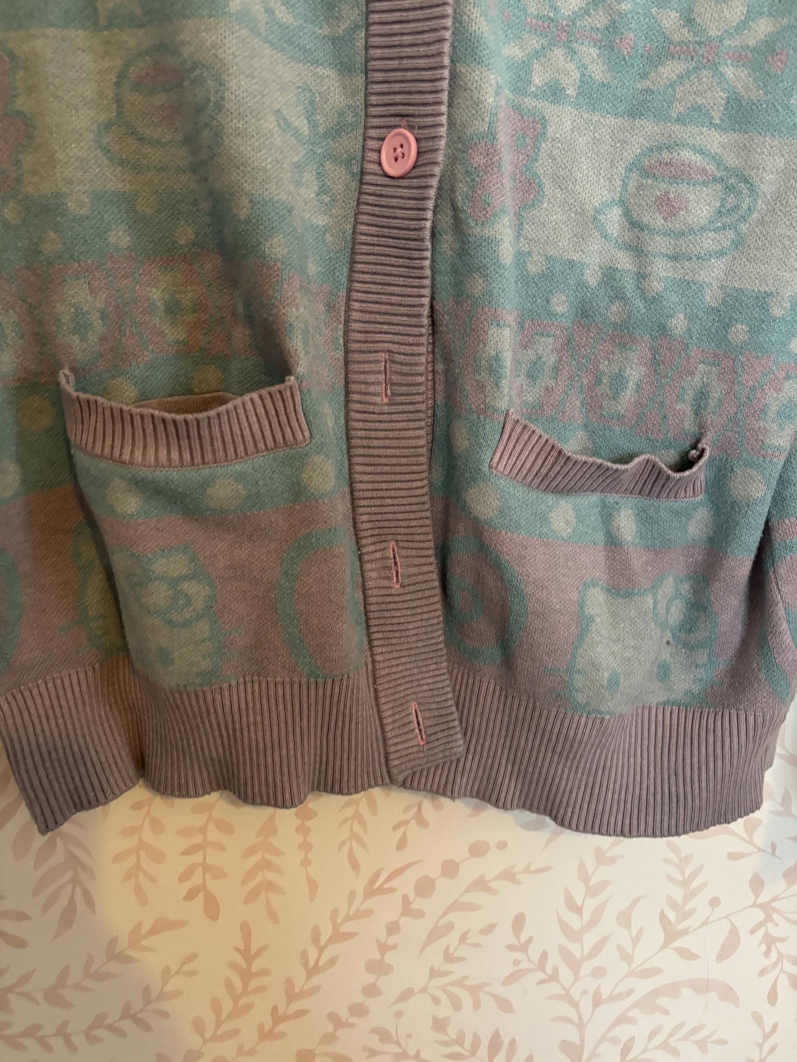 Designer NWOT Hello Kitty Vintage Cardigan Sweater S Size S / US 4 / IT 40 - 4 Thumbnail