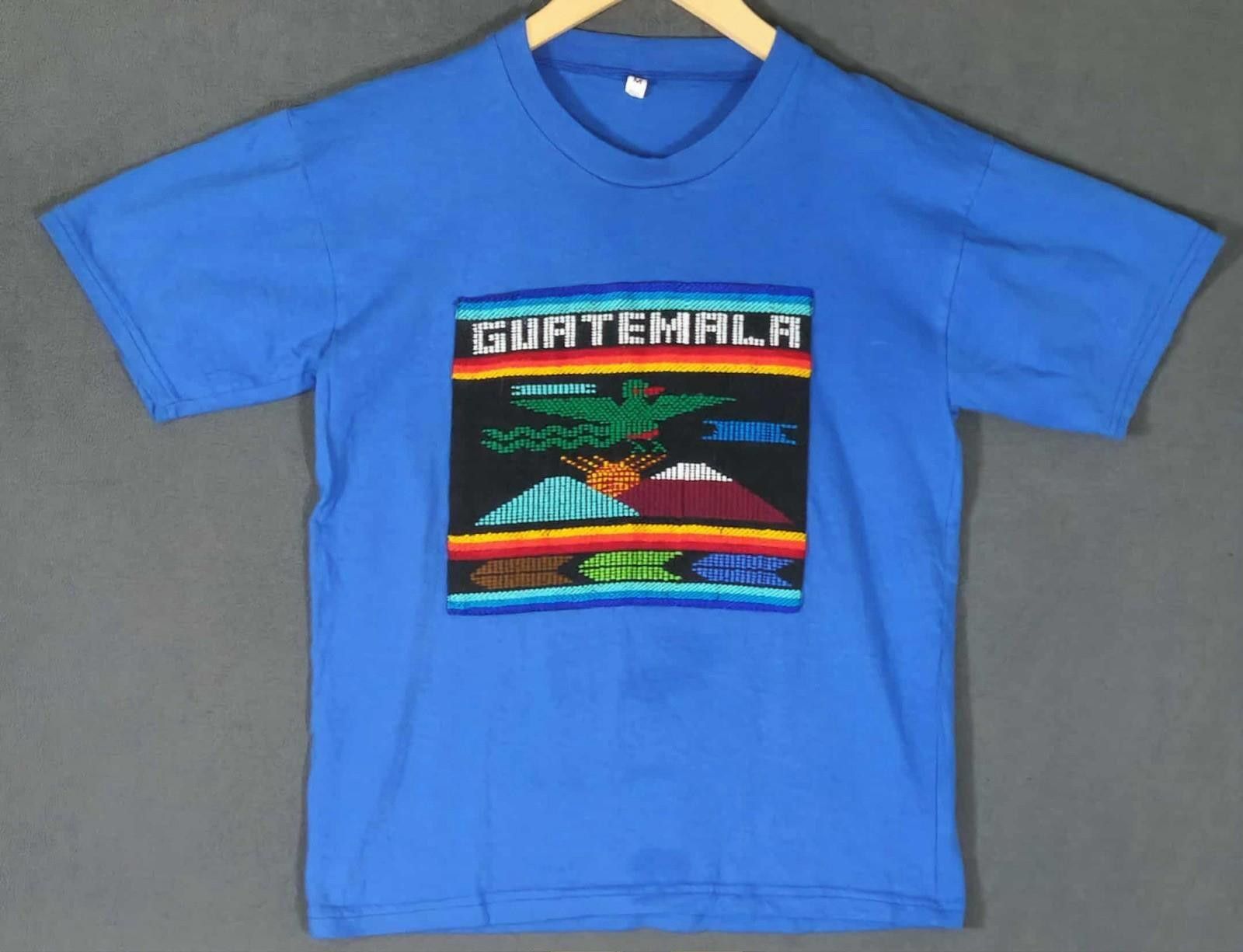 Tellason Vintage Guatemala Souvenir T-Shirt Blue Embroidered M #3 Size US M / EU 48-50 / 2 - 1 Thumbnail