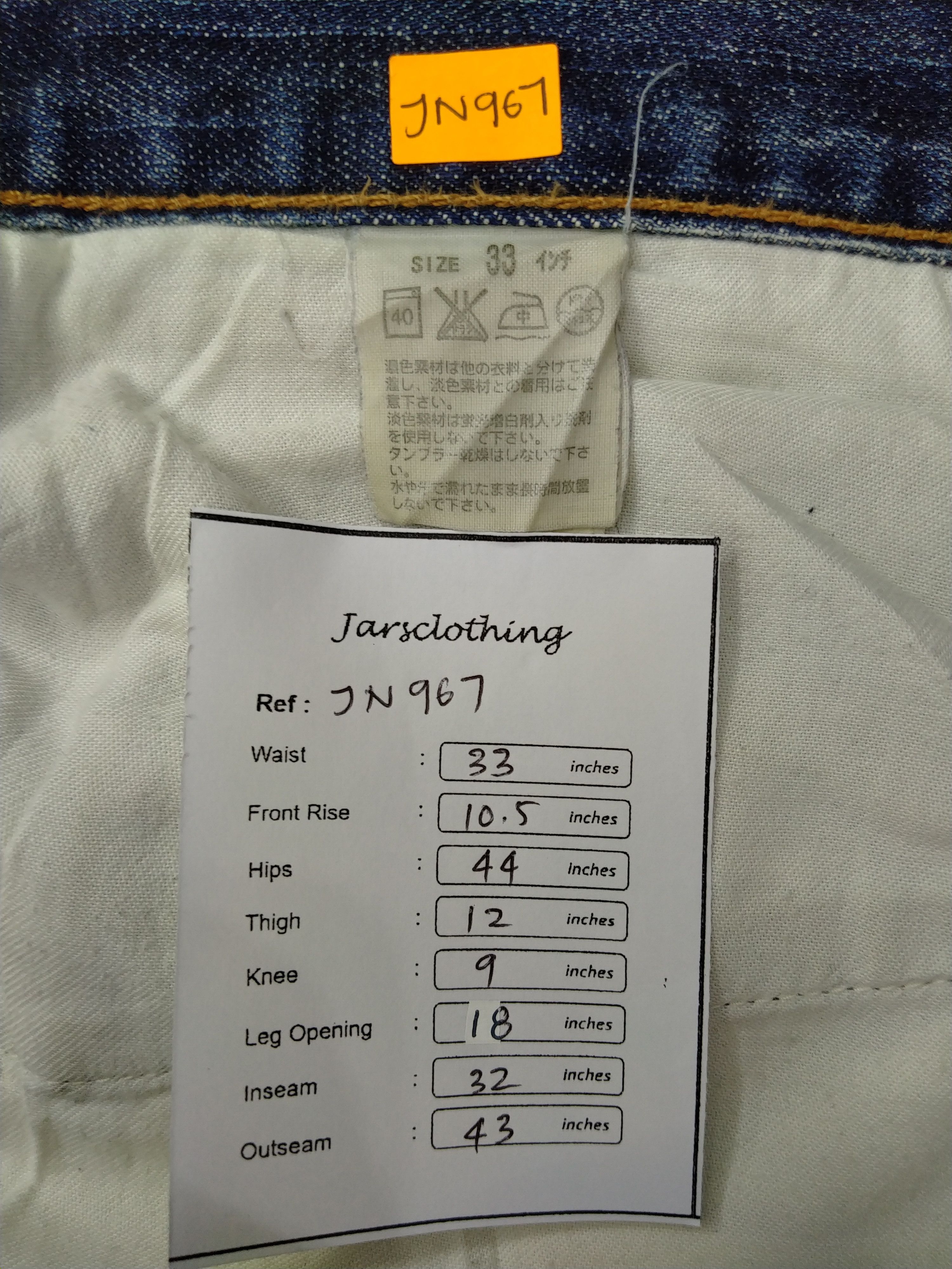 Levi's Blue Distressed Vintage Levi's 517 Flare 33x32 Denim -JN967 Size US 33 - 8 Thumbnail