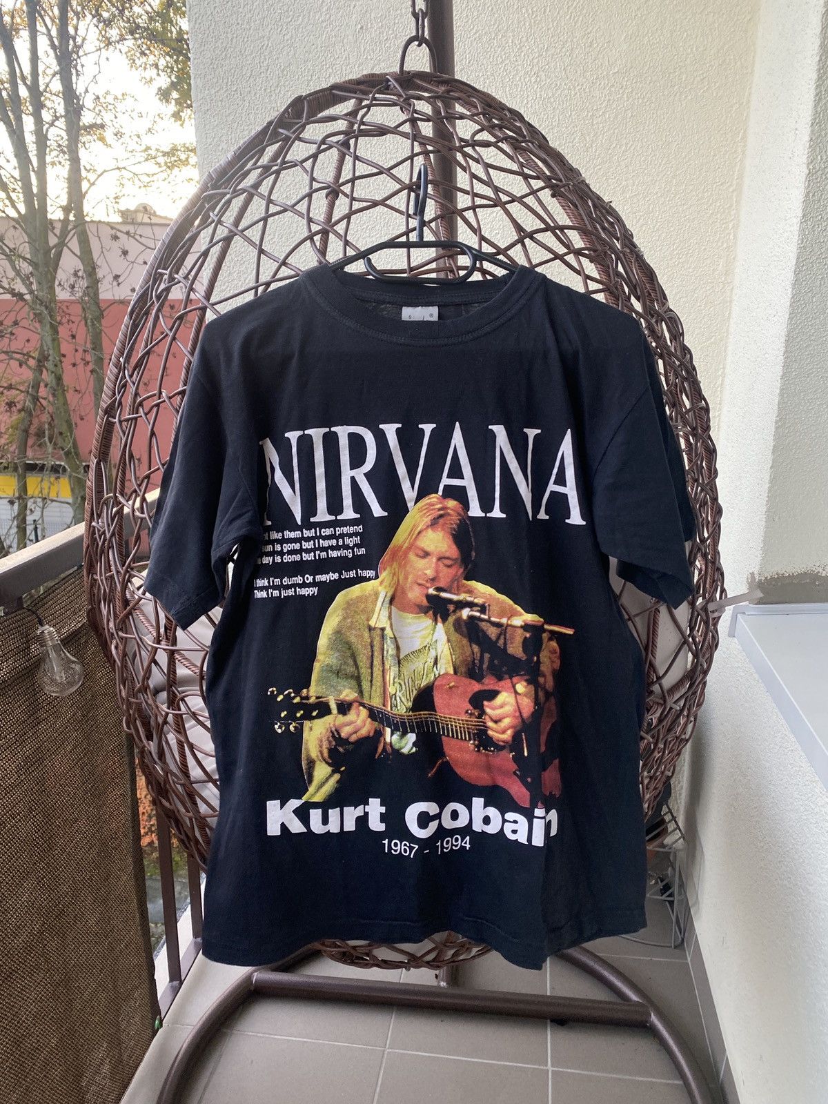 Vintage Vintage niravna band kurt cobain tee 00s Size US S / EU 44-46 / 1 - 1 Thumbnail