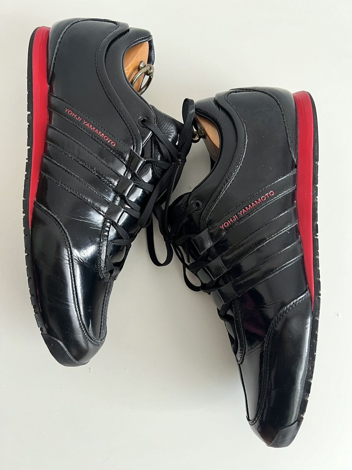 Y-3 🔥F/W08 Y-3 Yohji Yamamoto x Adidas Boxing Patent Sneakers Size US 10.5 / EU 43-44 - 11 Thumbnail
