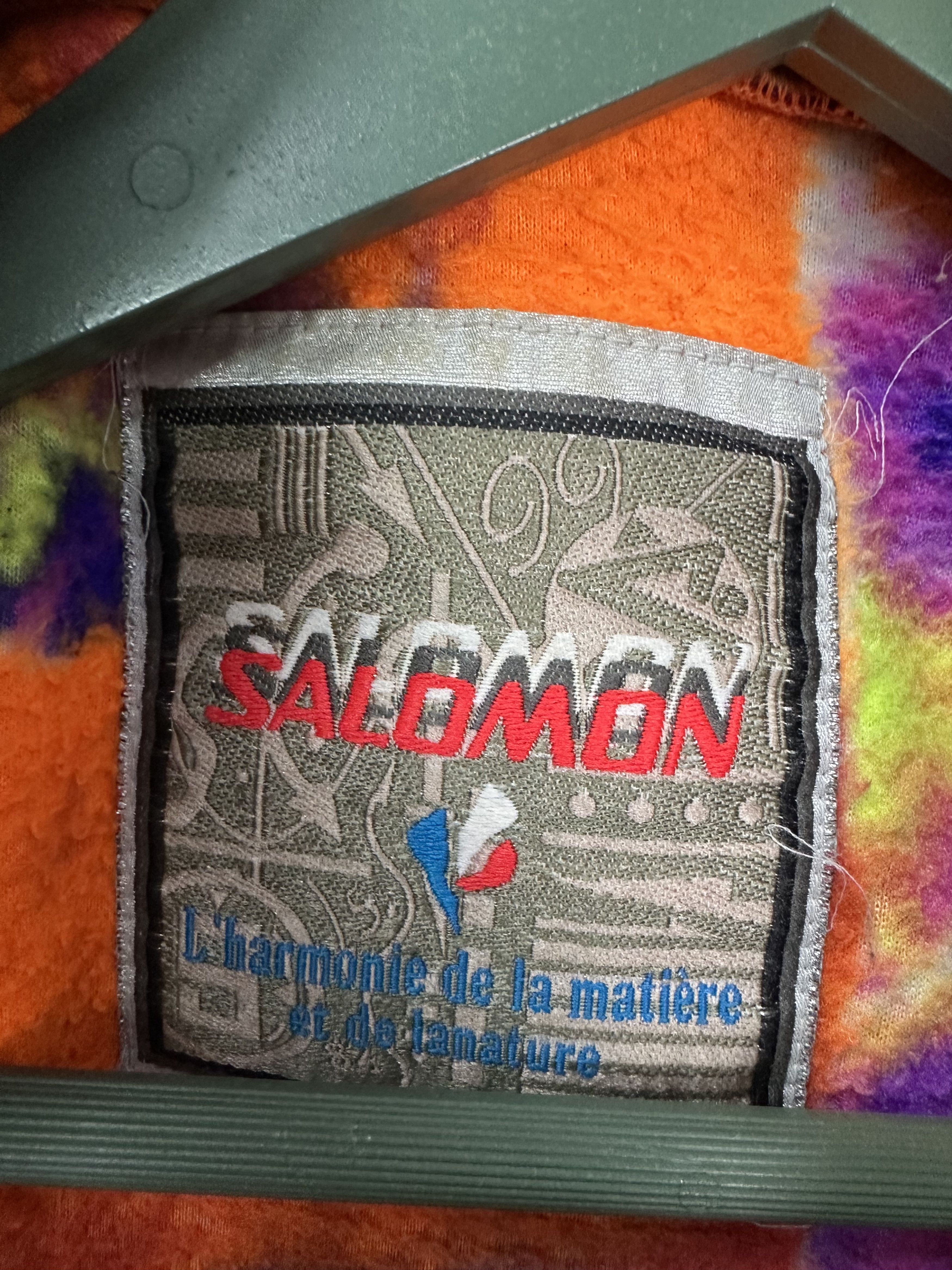 Salomon Vtg Salomon Floral Abstract Fleece Quarter-Zip Jacket Z369 Size US L / EU 52-54 / 3 - 8 Thumbnail