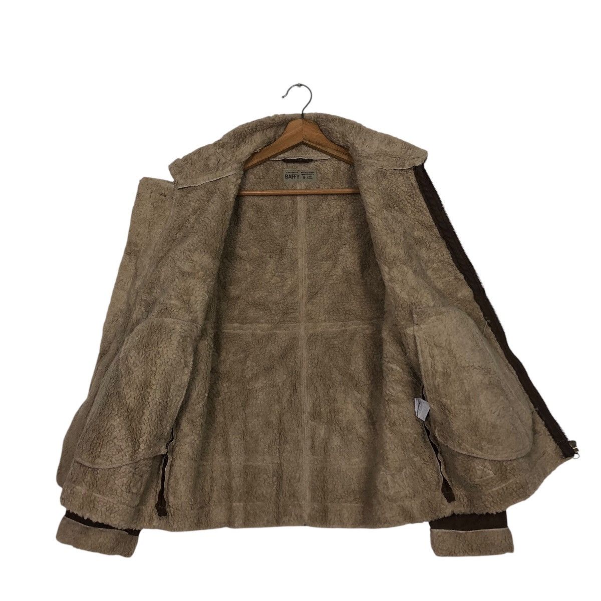 Japanese Brand 📌Vintage Leather Jacket Baffy Shearling Blanket B3 Design Size US M / EU 48-50 / 2 - 14 Thumbnail