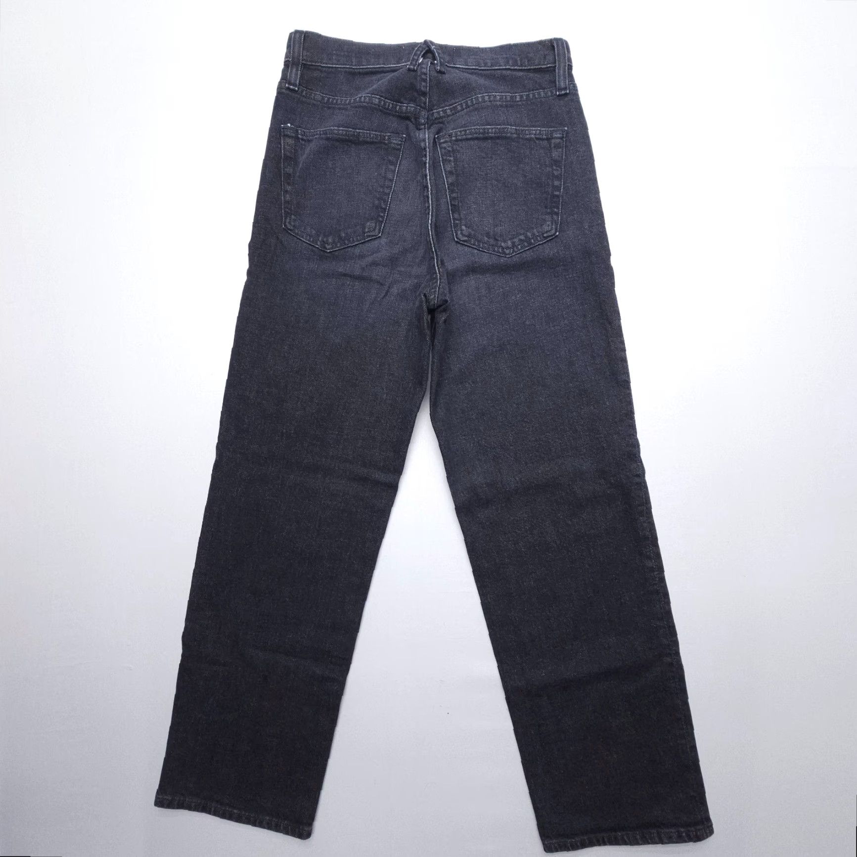 SLVRLAKE VINTAGE Slvrlake London Crop Jeans Womens Size 25 Underground High Rise Dark Black 5-Pocket Design USA Womens Jeans Size 42" / US 20 - 2 Thumbnail