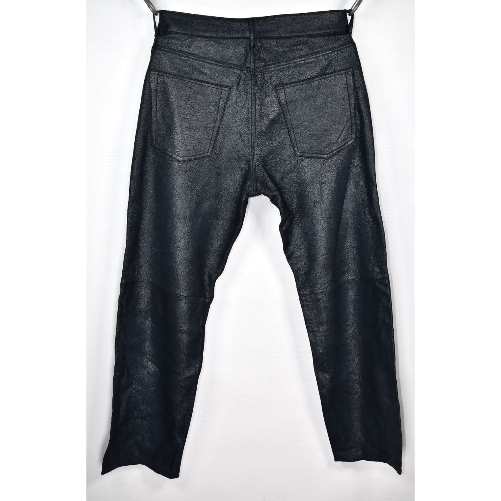 Diesel Diesel L-MAC-CRK Leather Pants Mens Black W34 Pants Leather Mens Wool? Size US 34 / EU 50 - 5 Thumbnail