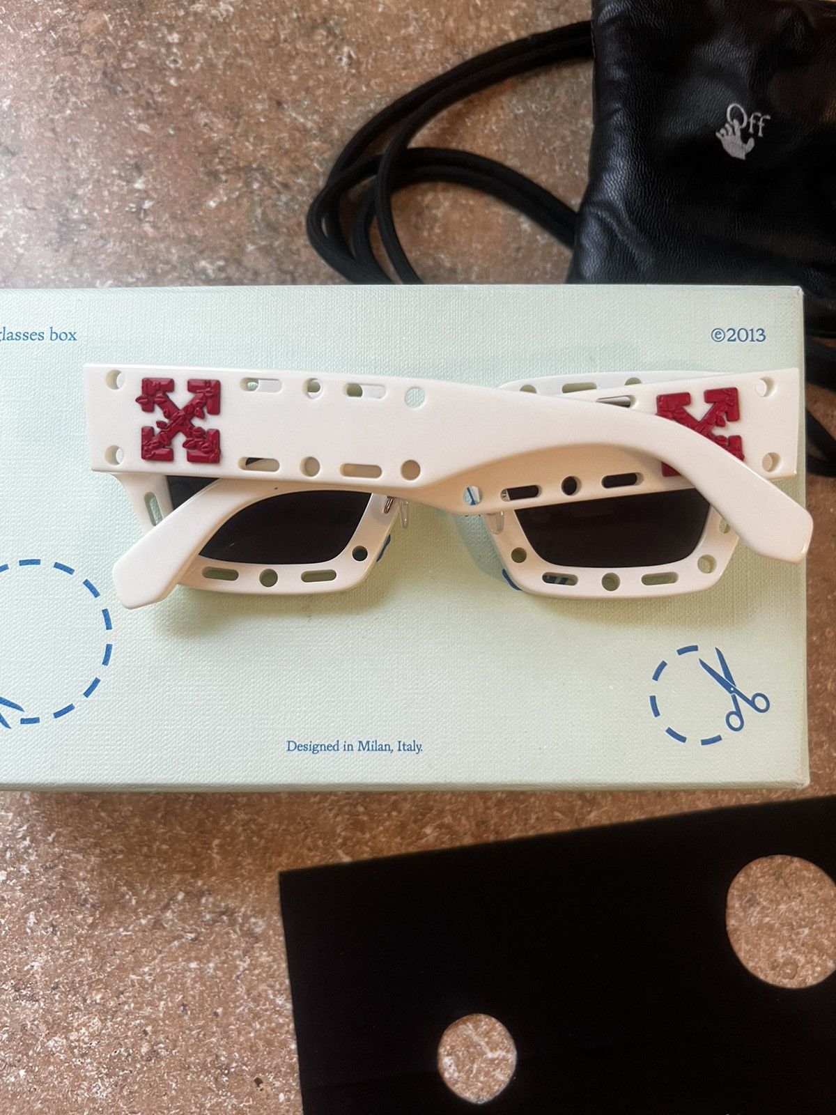 Off-White OFF-WHITE Virgil Cut Out Mercer Square Frame Sunglasses Size ONE SIZE - 7 Thumbnail