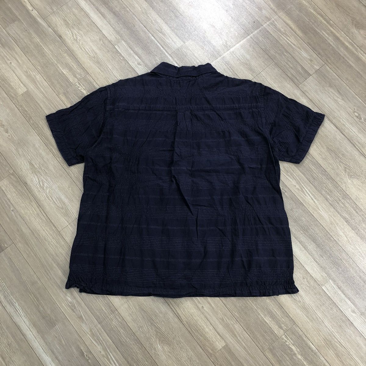 Issey Miyake × Japanese Brand × Tsumori Chisato Vintage Issey Miyake Plantation Designer Indigo Boro Shirt Size US M / EU 48-50 / 2 - 12 Thumbnail