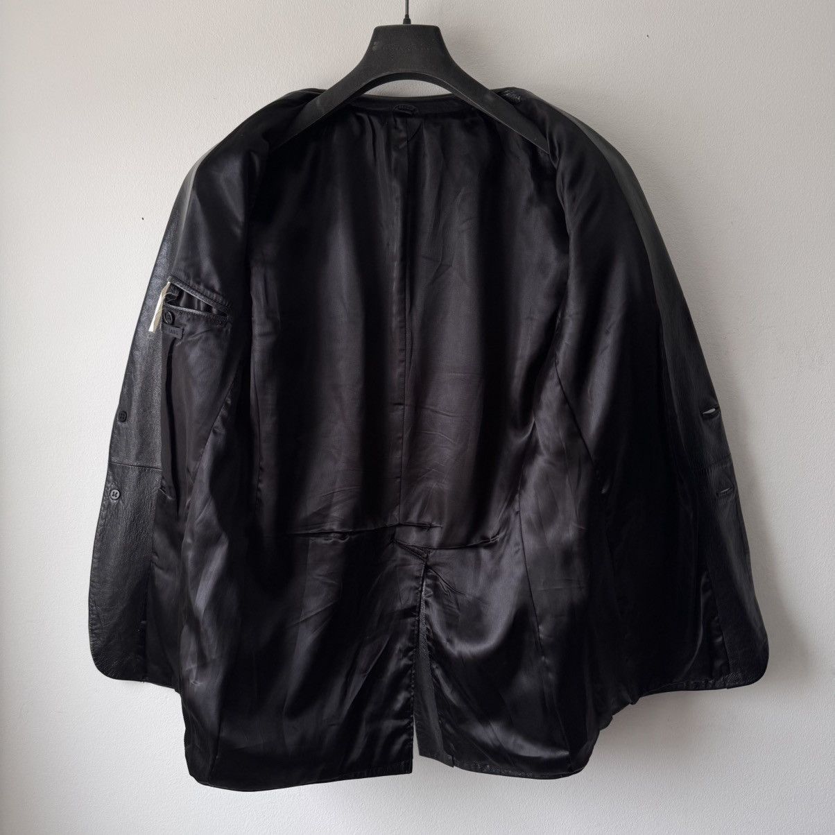 Helmut Lang Helmut Lang 1990’s Black Leather Blazer Jacket Size US M / EU 48-50 / 2 - 9 Thumbnail