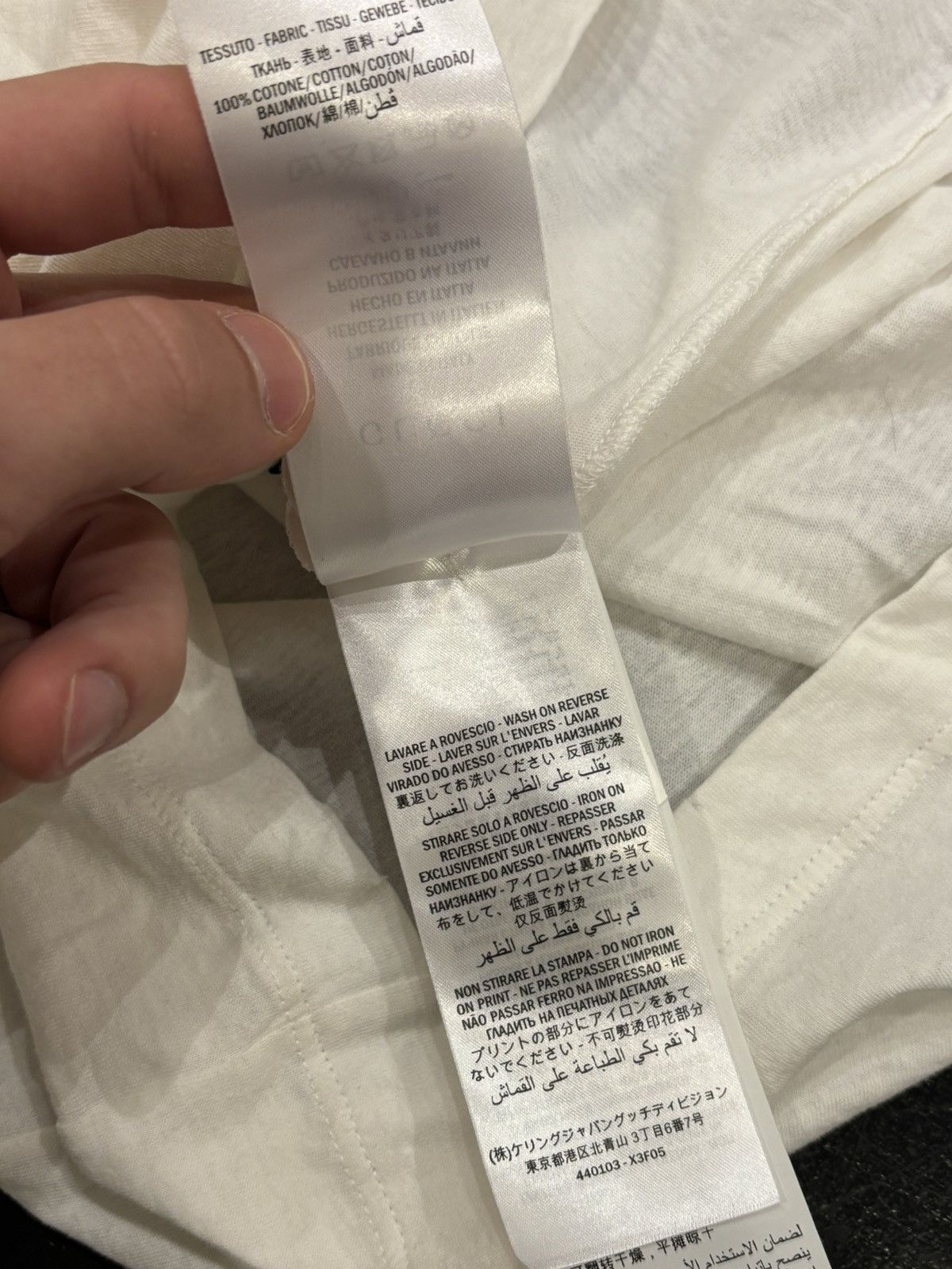 Gucci Gucci Vintage Washed Tee - White Size US L / EU 52-54 / 3 - 5 Thumbnail
