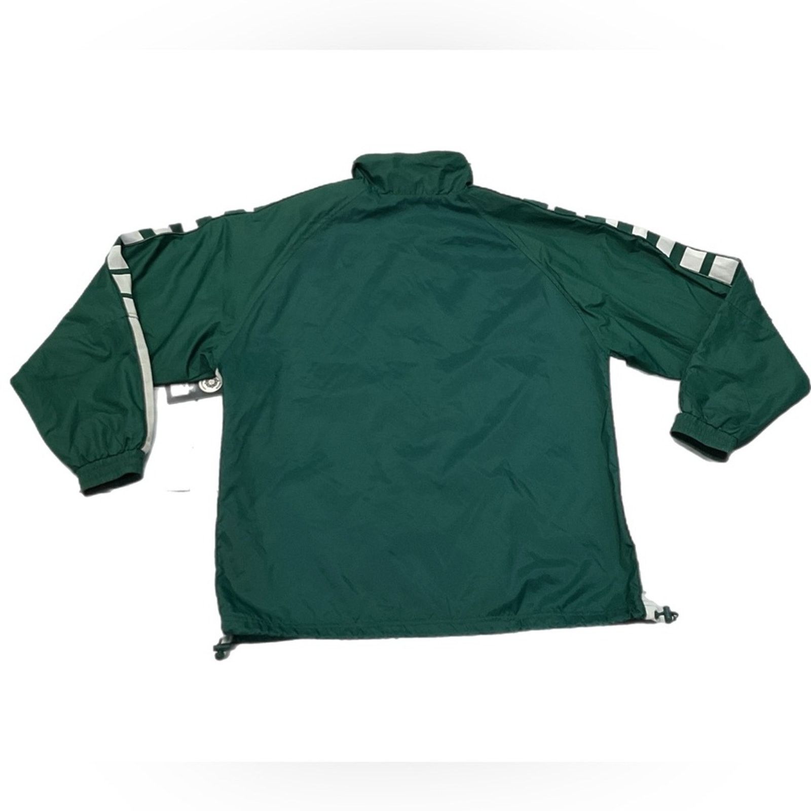 Adidas Vintage Adidas Green Windbreaker Jacket Size US L / EU 52-54 / 3 - 2 Thumbnail
