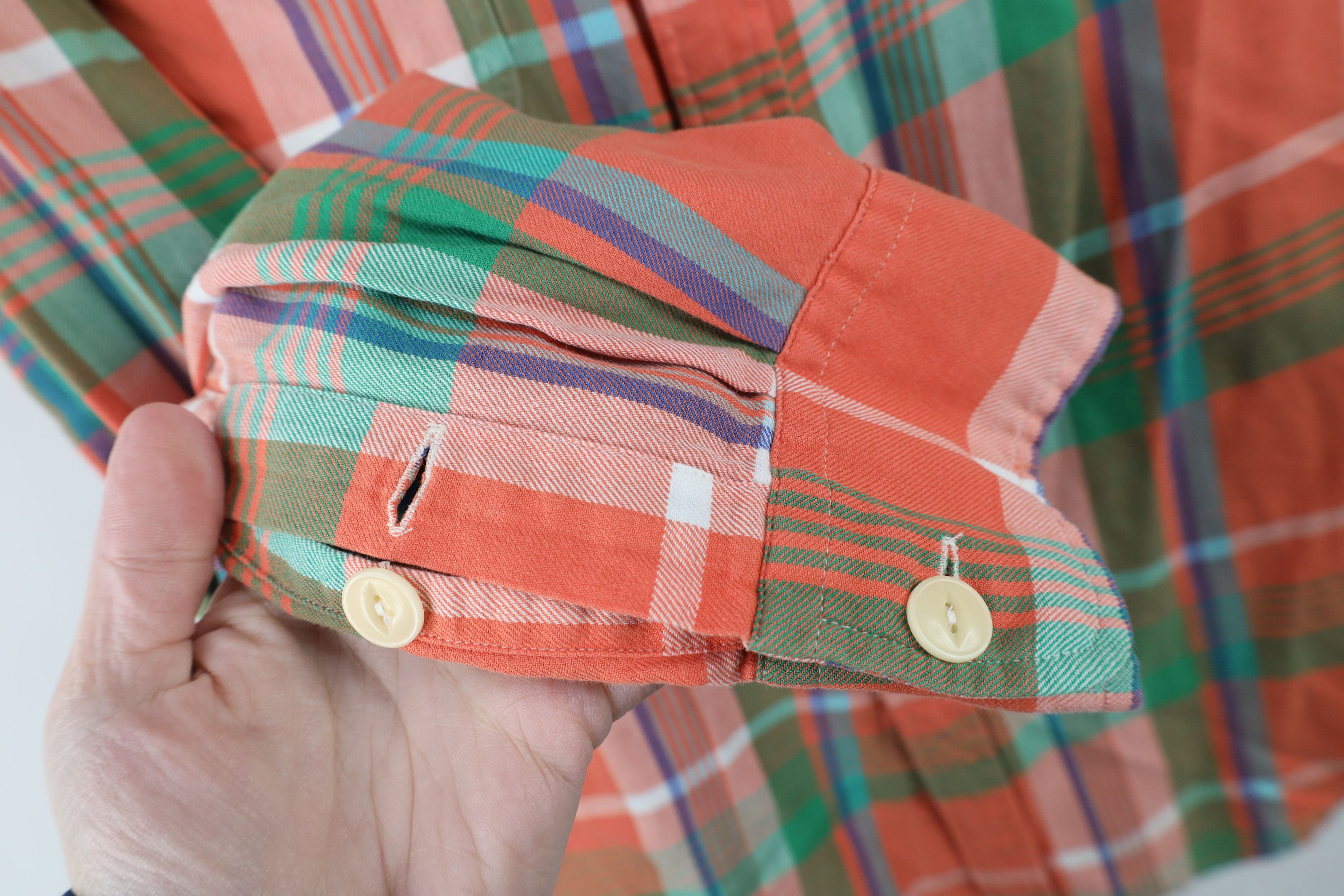 Ralph Lauren × Vintage Vintage Ralph Lauren Custom Flannel Collared Button Shirt Size US L / EU 52-54 / 3 - 3 Thumbnail