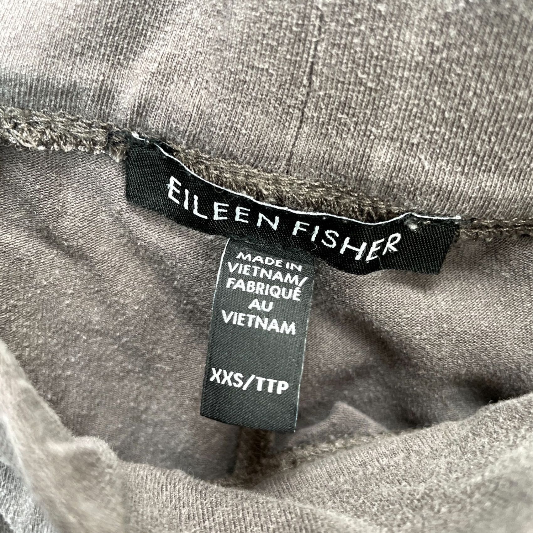 Eileen Fisher Eileen Fisher Pants Womens XS Brown Stretch Jersey Knit Straight Leg High Rise Pants Redo? Size XXS / US 00 / IT 34 - 3 Thumbnail