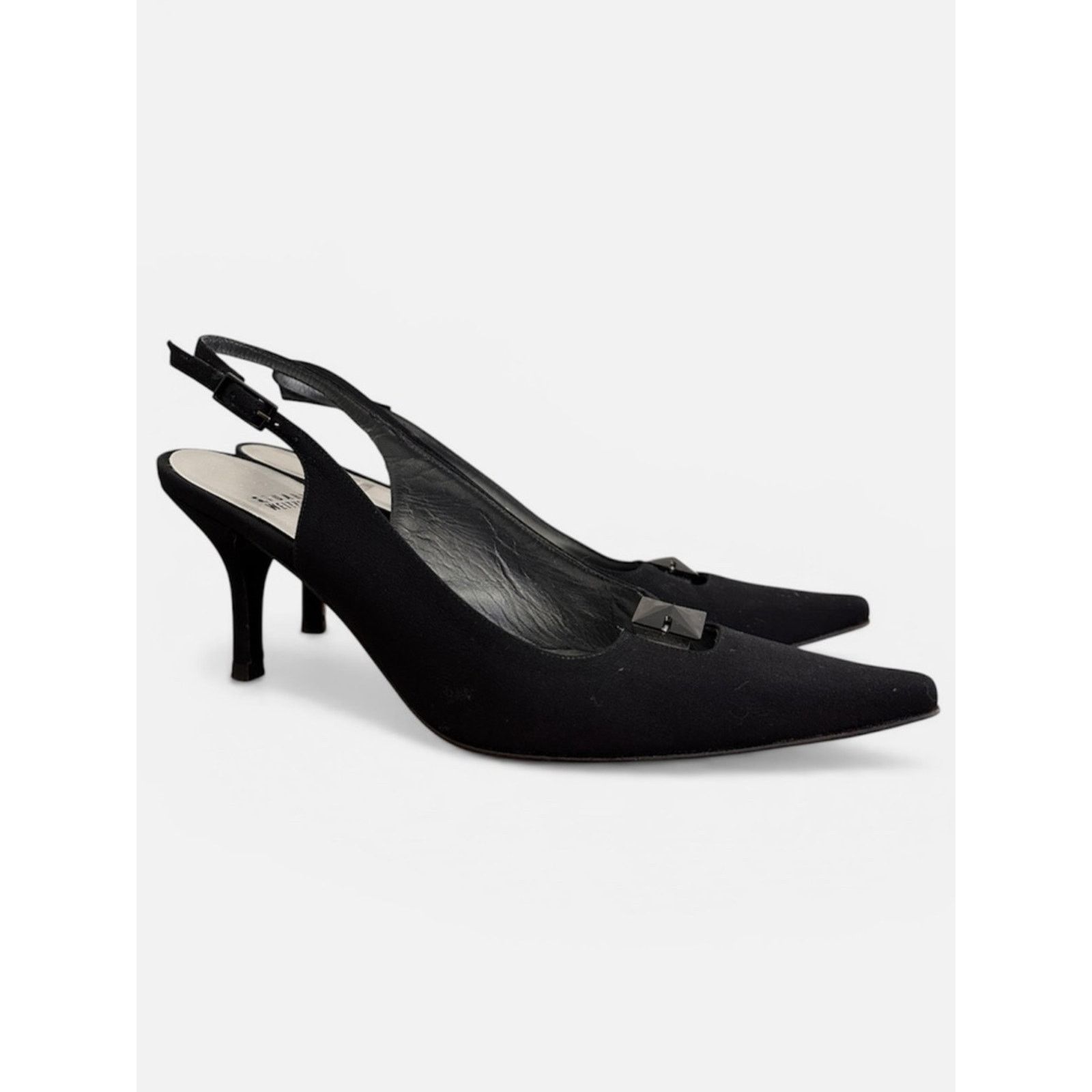 Stuart Weitzman STUART WEITZMAN Vintage Slingback Pointed Toe Kitten Heel Size US 8 / IT 38 - 1 Thumbnail