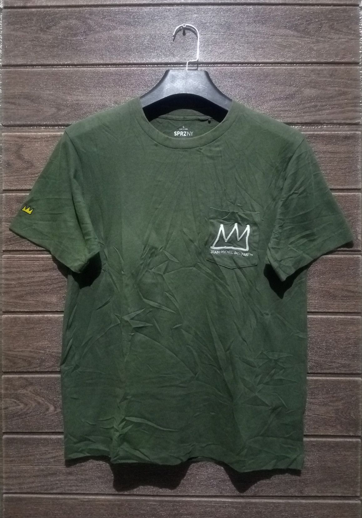 Jean-Michel Basquiat JM Basquiat Single Pocket Single Stitch Embroidery Tee Size US L / EU 52-54 / 3 - 1 Thumbnail