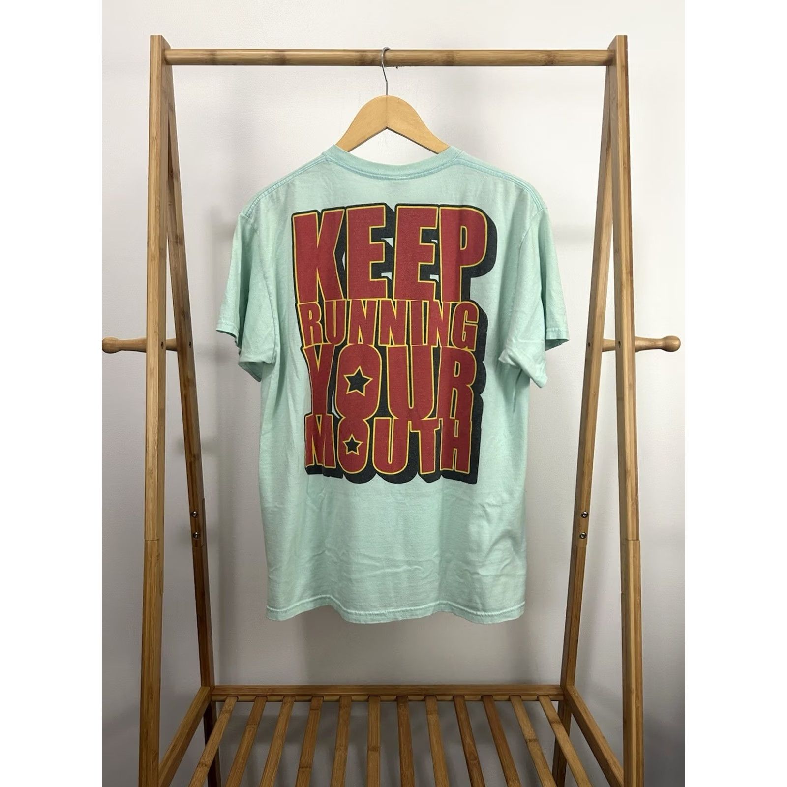 Fruit Of The Loom VTG ADTR A Day To Remember Keep Running Your Mouth Myspace Scene Emo T-Shirt L Teal Mens Size US L / EU 52-54 / 3 - 2 Thumbnail