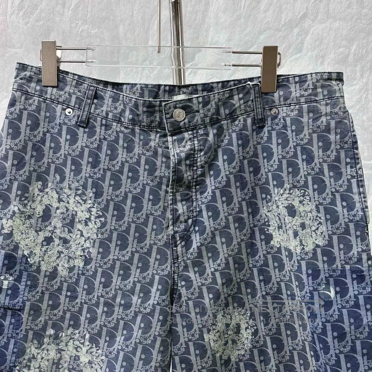 Dior dior x denim tears floral denim shorts. Size US 34 / EU 50 - 2 Thumbnail