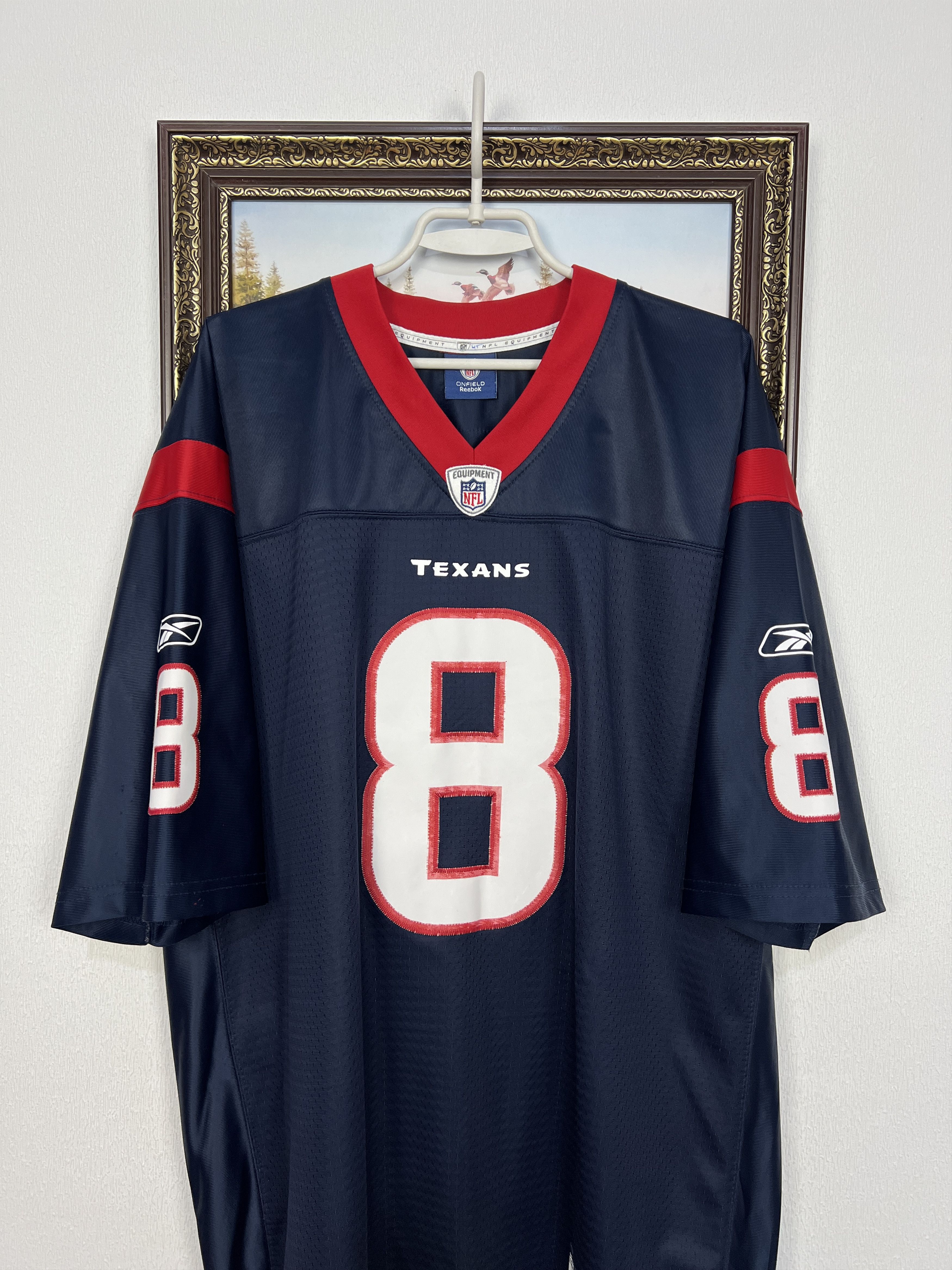 Reebok Houston Texans Matt Schaub #8 NFL Reebok Jersey Mens Shirt Size US XL / EU 56 / 4 - 2 Thumbnail