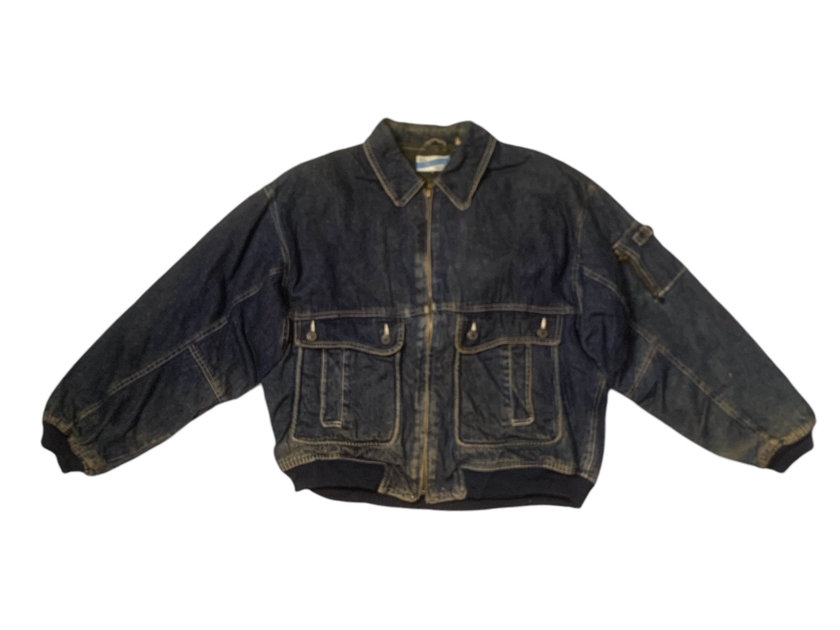 Japanese Brand Rare Design Vintage World Wide Bobson Denim Jackets Size US L / EU 52-54 / 3 - 1 Thumbnail