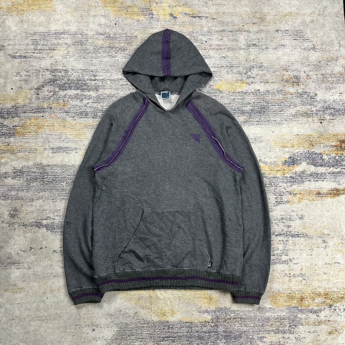 Ppfm purple print line hoodie