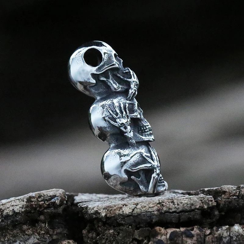 Jewelry Evil Skull Pendant Necklace 2025 Size ONE SIZE - 4 Thumbnail