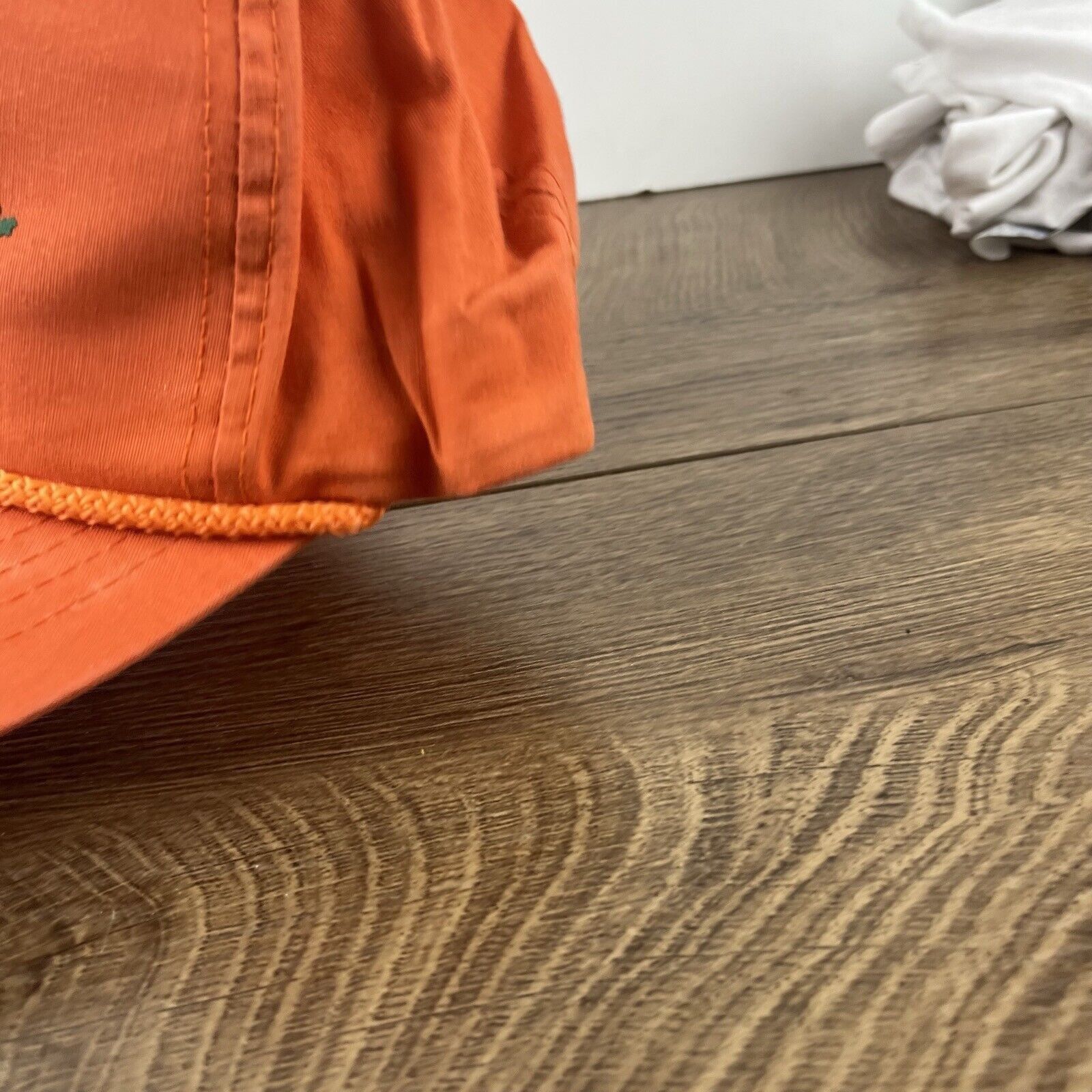 John Deere Medina Tractor Implement Snapback Hat Orange Adjustable Hat Size ONE SIZE - 8 Thumbnail