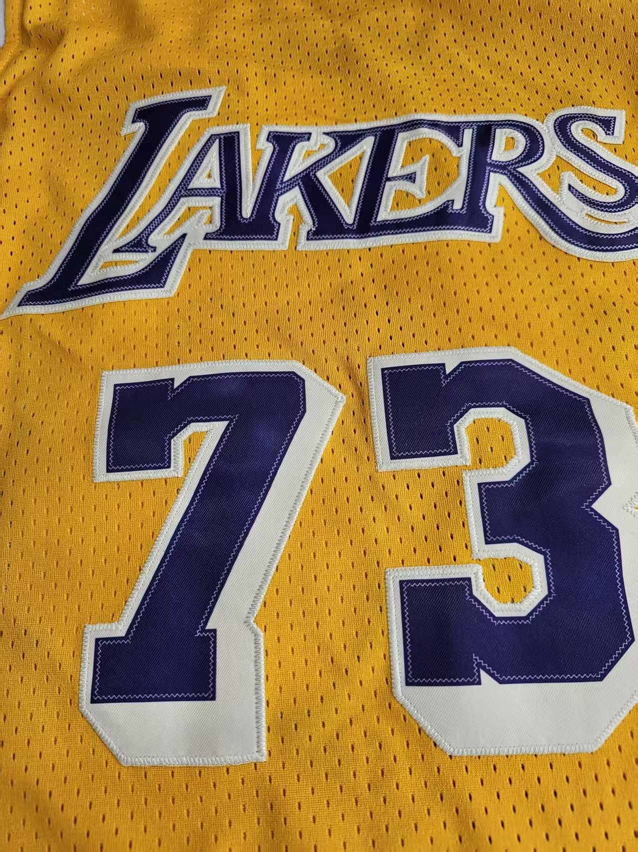 NBA Angeles Lakers #73 Dennis Rodman Jersey Size US M / EU 48-50 / 2 - 5 Thumbnail