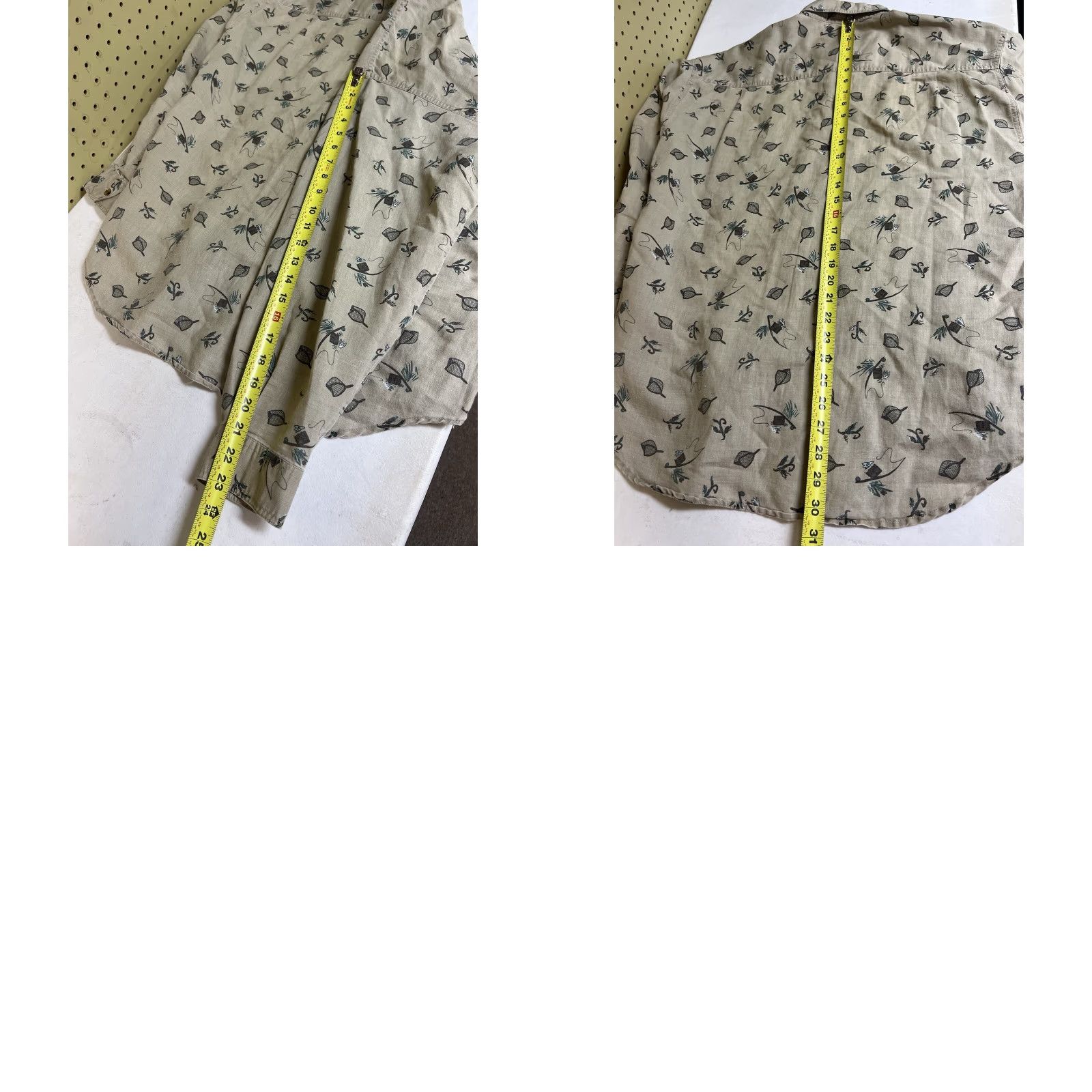 Bugle Boy VINTAGE Bugle Boy Button-Up Shirt Long Sleeve XL Tan Beige Cotton Blend 90s Western Outdoor Retro Classic Fish Logo Pockets Buttons Collared Mens Size US XL / EU 56 / 4 - 8 Thumbnail