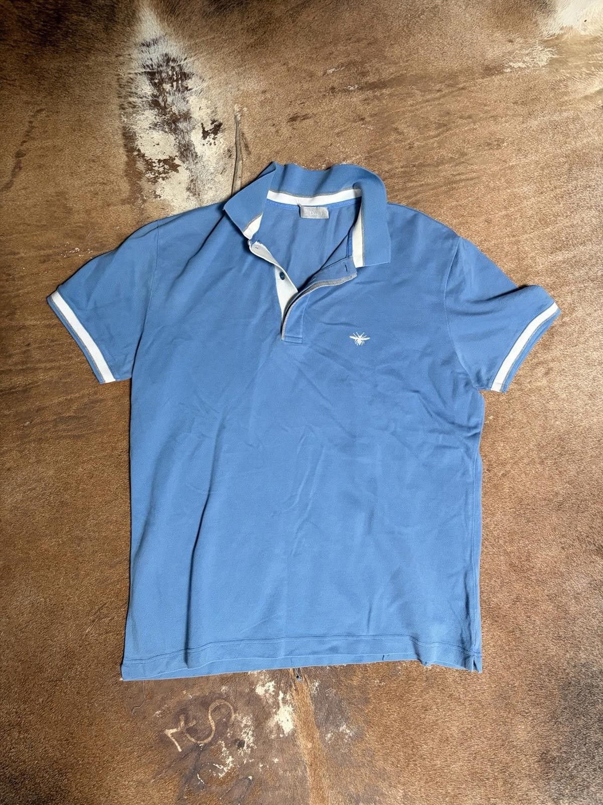 Dior Homme SS05 ギター　ボーダー　ポロシャツ Dior Homme SS05 “Untitled” Striped Guitar Polo •Size S •Soft
