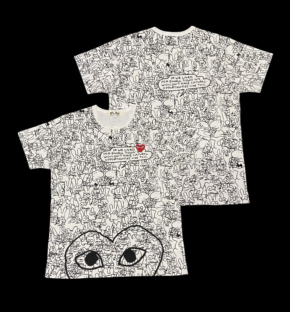 AD2009 Comme Des Garçons Play X Matt Groening Shirt