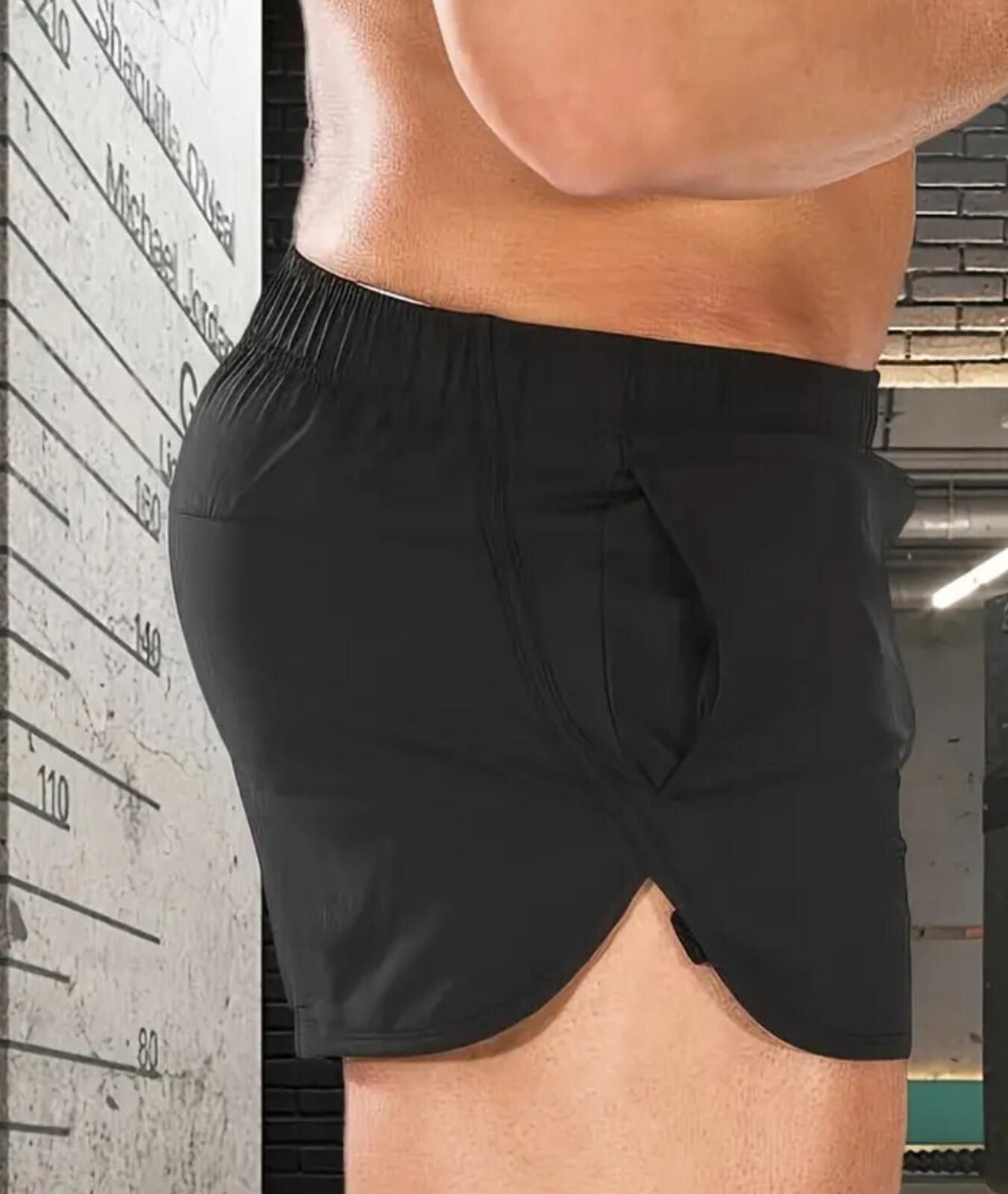 The Unbranded Brand Solid Athletic Shorts Men's Drawstring Slim Fit Sports Size US 34 / EU 50 - 3 Thumbnail