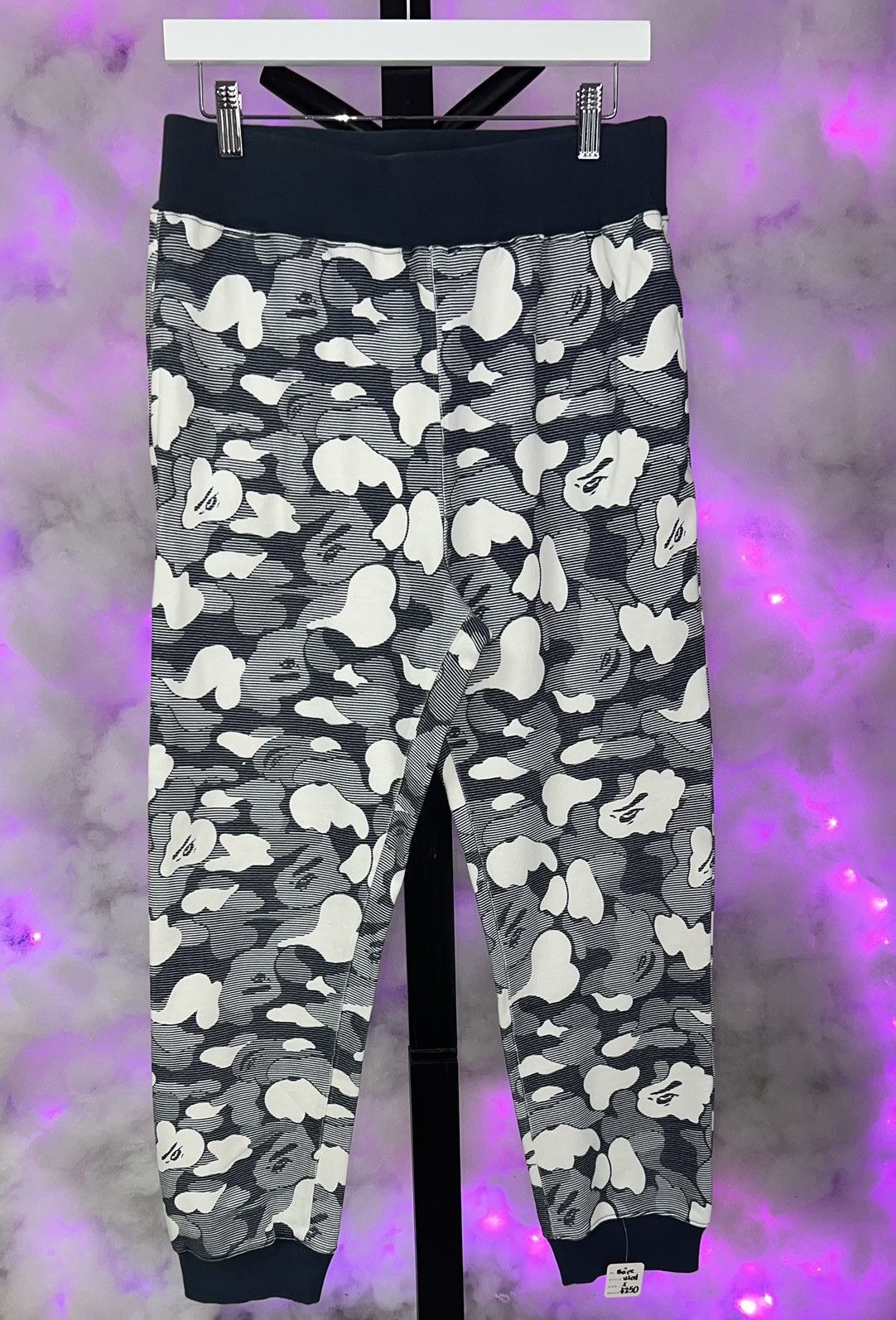 Bape Bape “Stripe Camo” Navy 🦓 Size US 28 / EU 44 - 1 Thumbnail