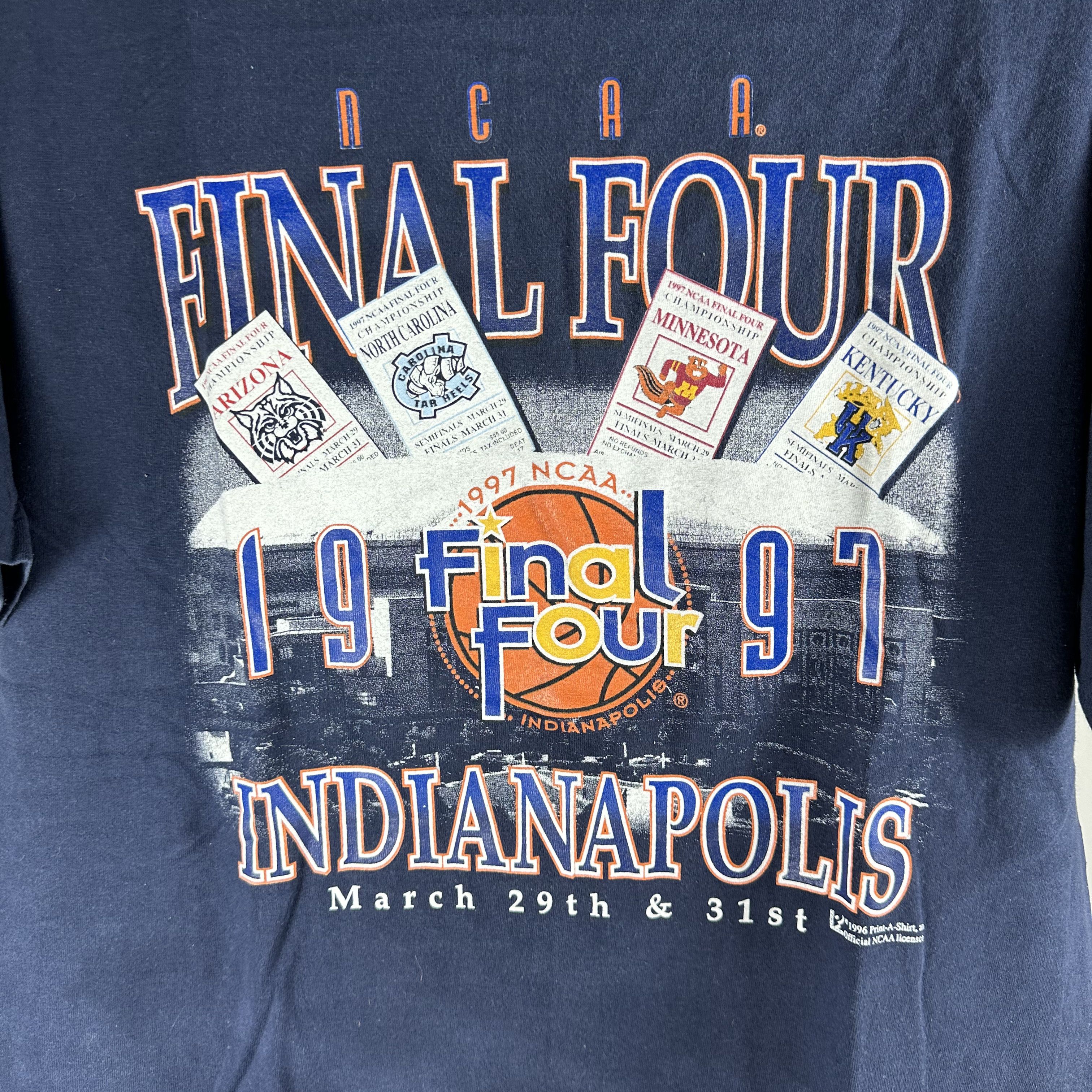 Vintage ​1997 NCAA Basketball Final Four Indianapolis T-shirt Size US XL / EU 56 / 4 - 2 Thumbnail