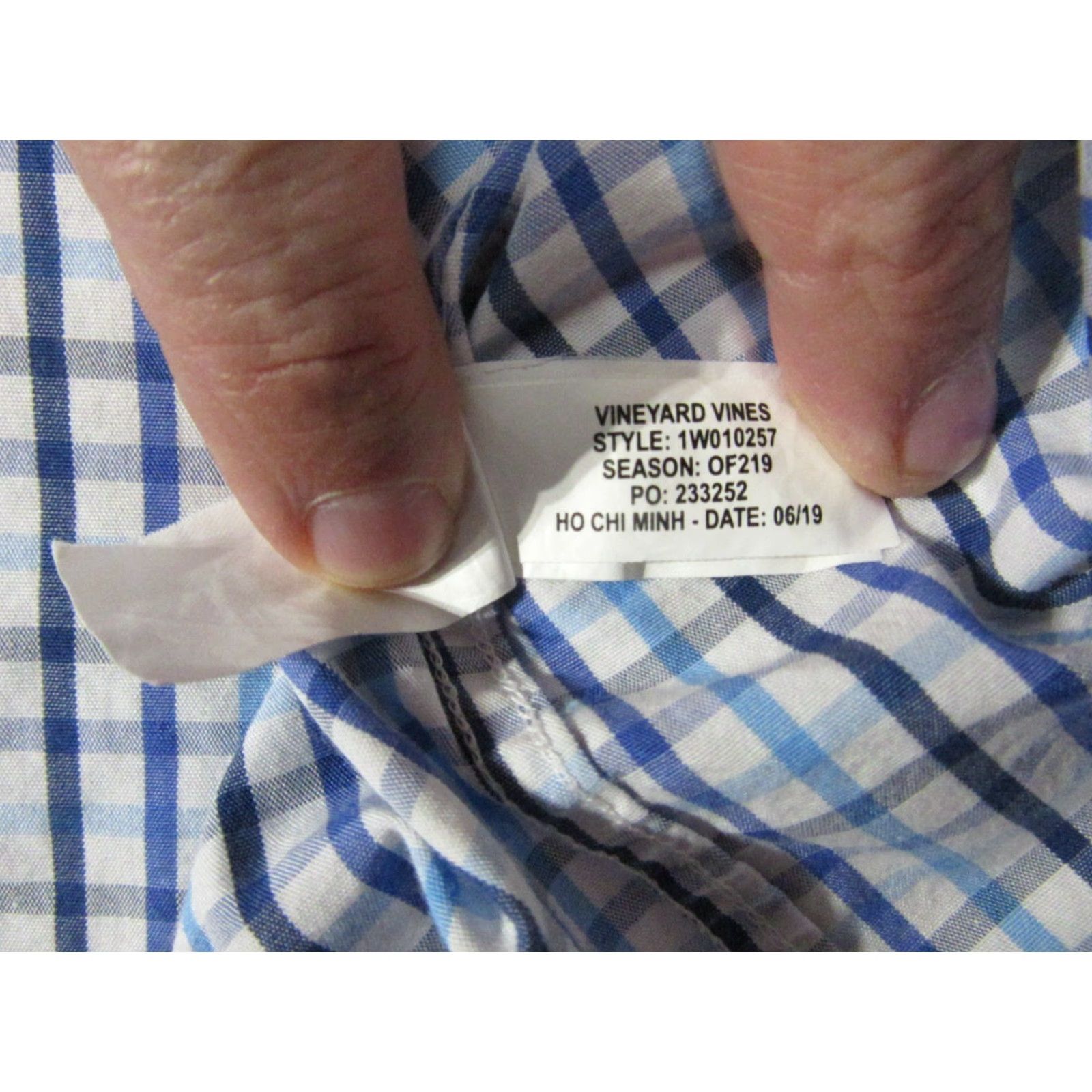 Vineyard Vines Vineyard Vines Shirt Mens XL Blue Check Embroidered Whale Pocket Button Down Shirt Size US XL / EU 56 / 4 - 5 Thumbnail