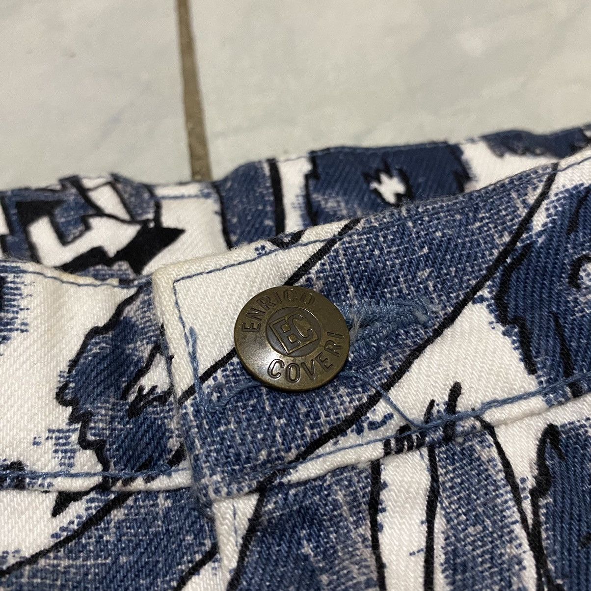 Designer × Enrico Coveri × Vintage Enrico Coveri “Printed” Hotpants Size 26" / US 2 / IT 38 - 4 Thumbnail