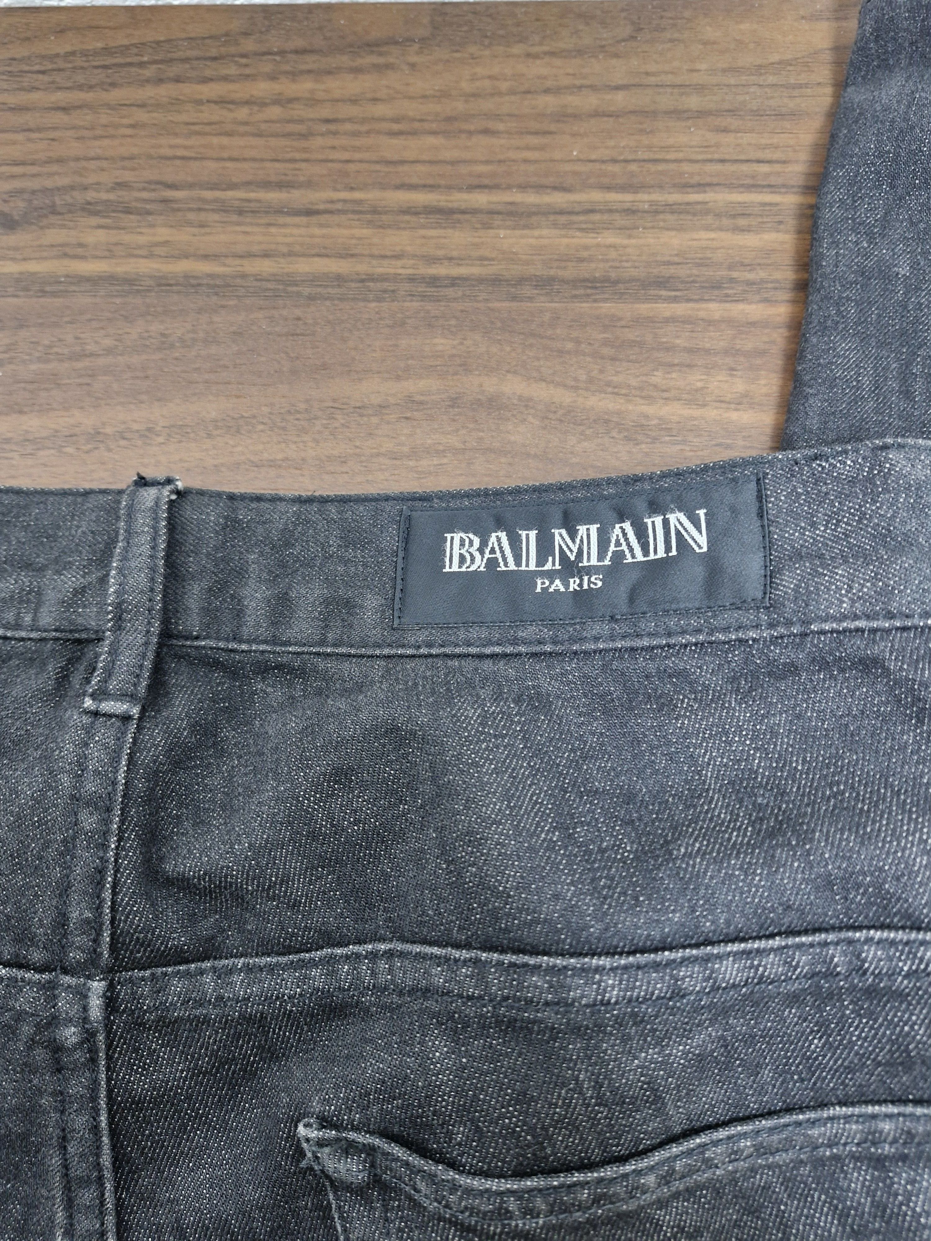 Balmain BALMAIN 2012 Black Washed Denim Size US 30 / EU 46 - 4 Thumbnail