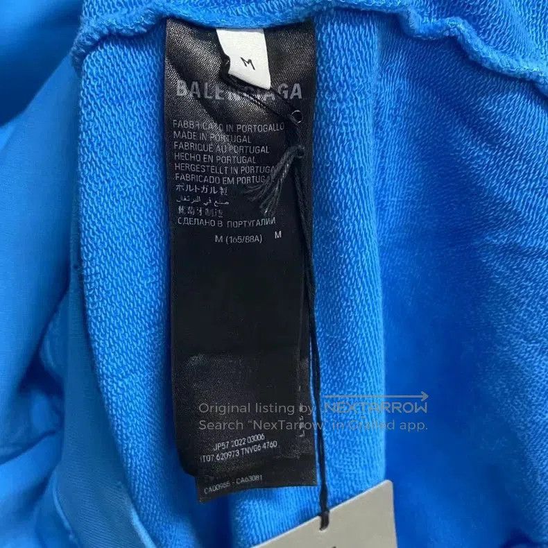 Balenciaga Balenciaga 2023 Blue Coke Print Hoodie. Size US M / EU 48-50 / 2 - 4 Thumbnail