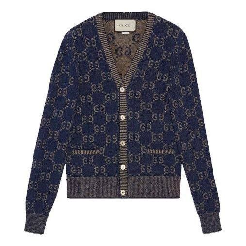 Gucci Gucci jacquard all-over print kni cardigan Size US L / EU 52-54 / 3 - 1 Thumbnail