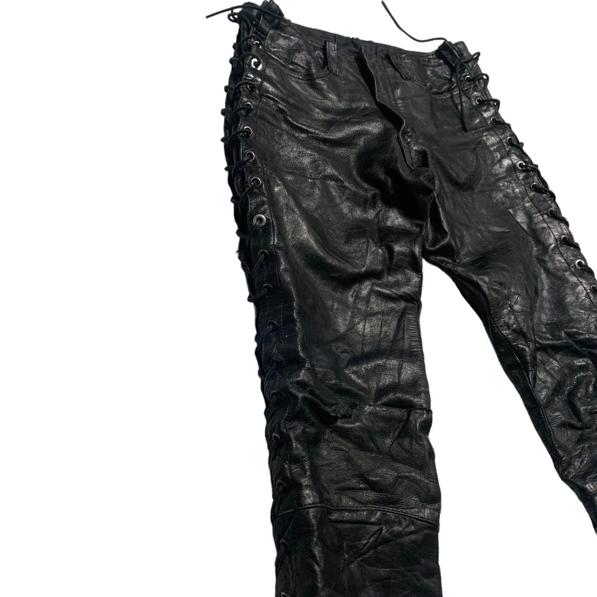 Japanese Brand Japanese Brand Nice Design Leather Pants Size US 30 / EU 46 - 4 Thumbnail
