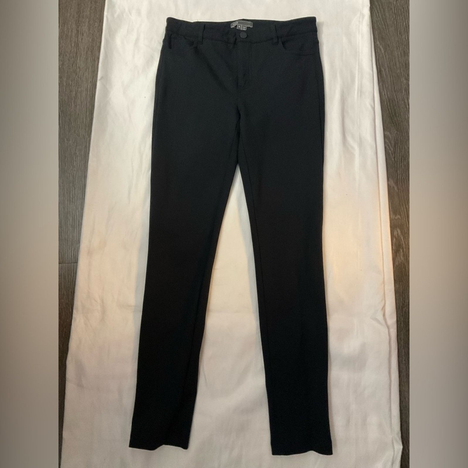 Vince Vince Career Workwear Mid Rise Pants 6 Black Ponte Stretch Size 28" / US 6 / IT 42 - 3 Thumbnail
