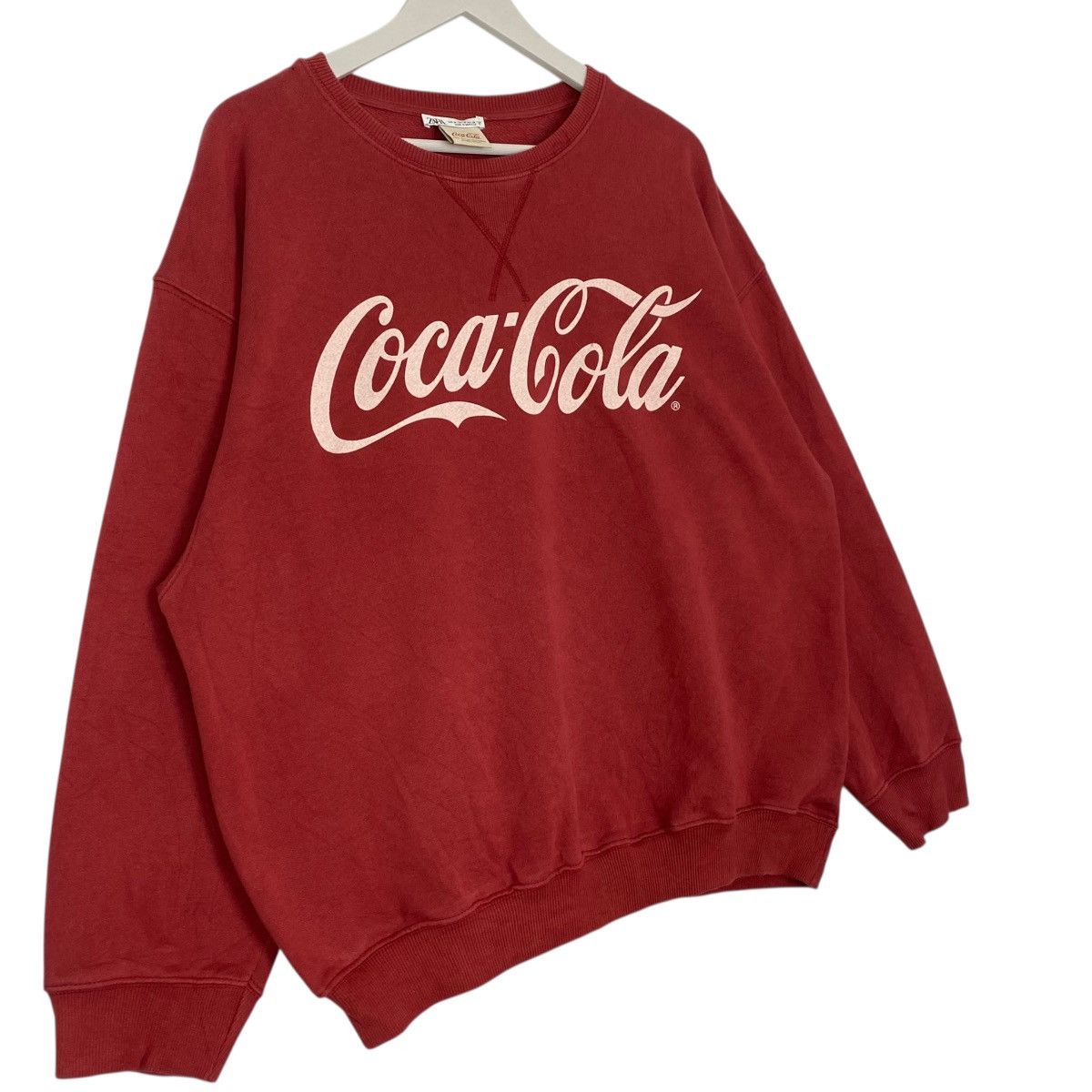 Vintage Vintage Coca Cola Sweatshirt Crewneck Big Logo Red Size L Size US L / EU 52-54 / 3 - 3 Thumbnail