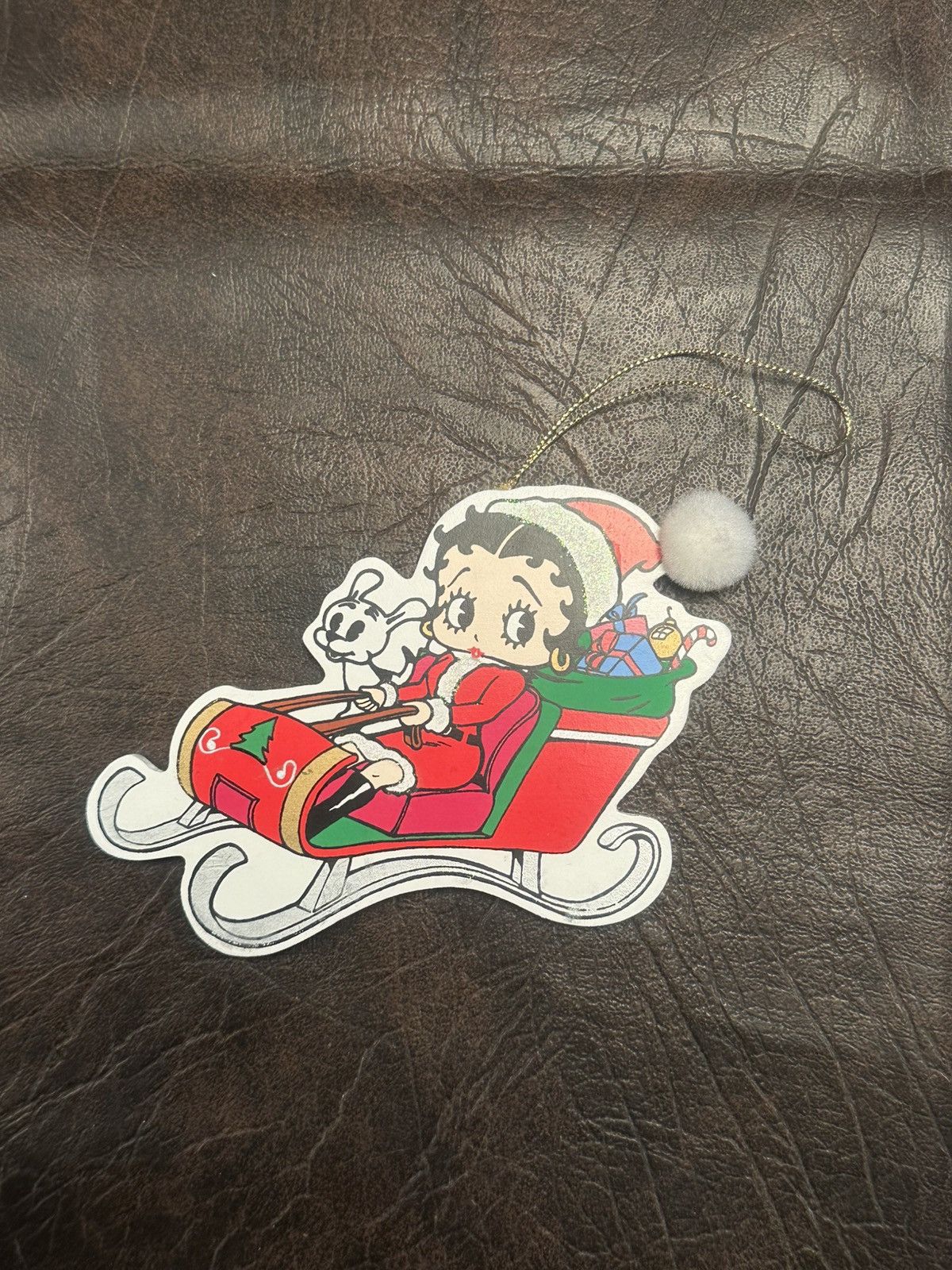 Other Betty Boop Sleigh Ornament in Red and Green Size ONE SIZE - 1 Thumbnail