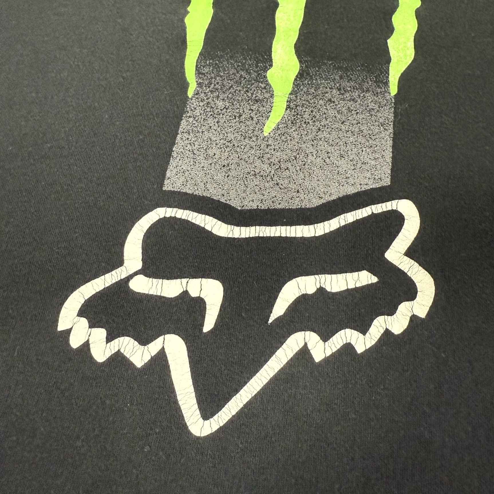 Fox Racing VINTAGE Fox Racing Shirt Mens XL Black Monster Energy Drink Motocross Slim Fit Y2K Size US XL / EU 56 / 4 - 4 Thumbnail