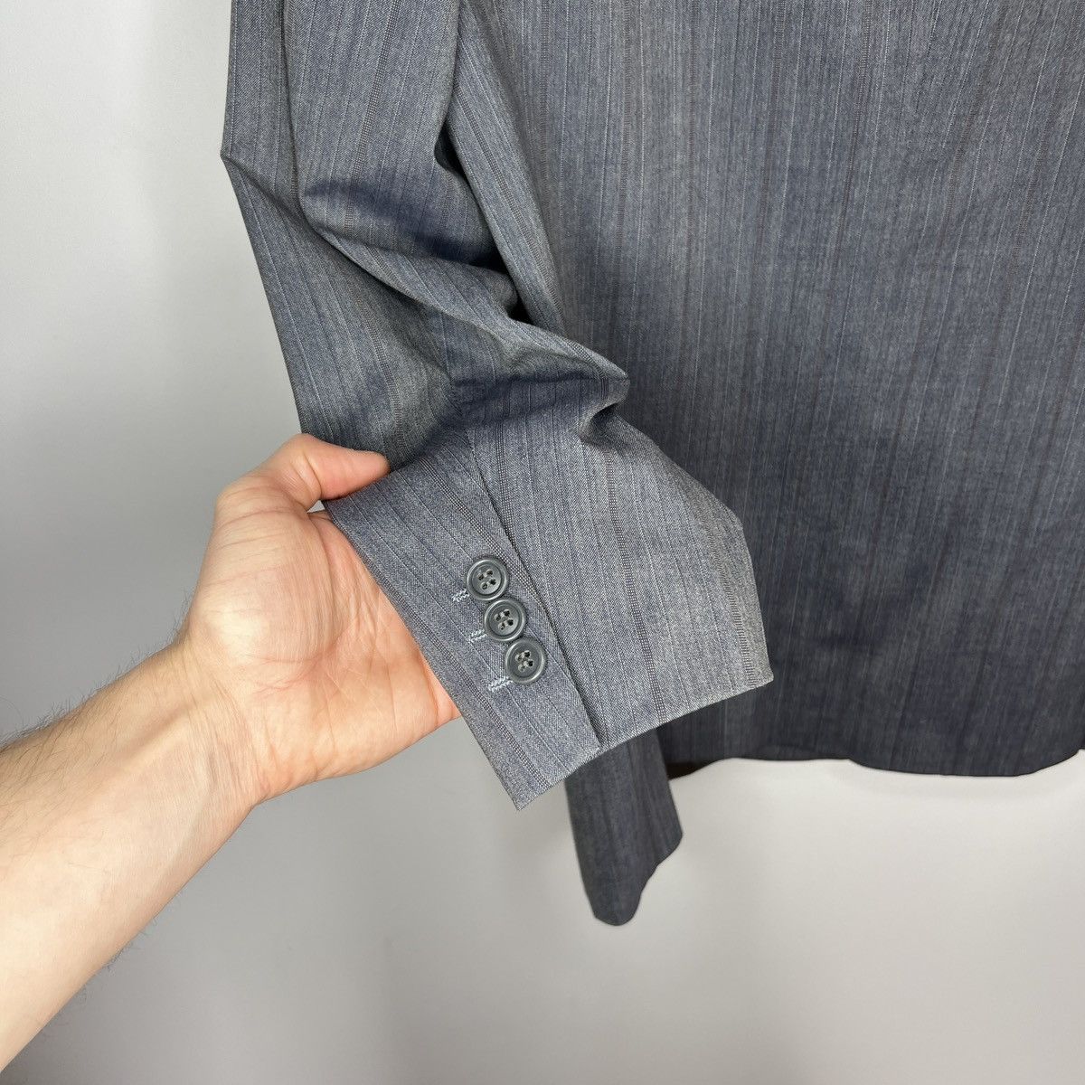Hugo Boss × Vintage Vintage Hugo Boss Wool Blazer Jacket Double Breasted Luxury Size 40R - 13 Thumbnail