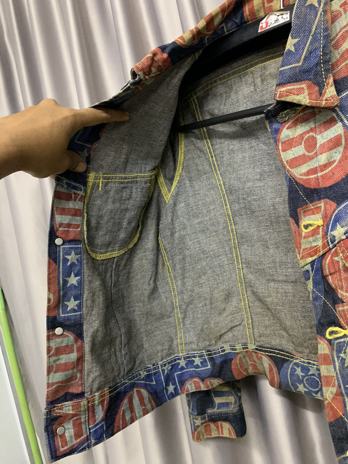 Hysteric Glamour 📌RARE📌VINTAGE HYSTERIC GLAMOUR DENIM JACKET FULLPRINT Size M / US 6-8 / IT 42-44 - 12 Thumbnail