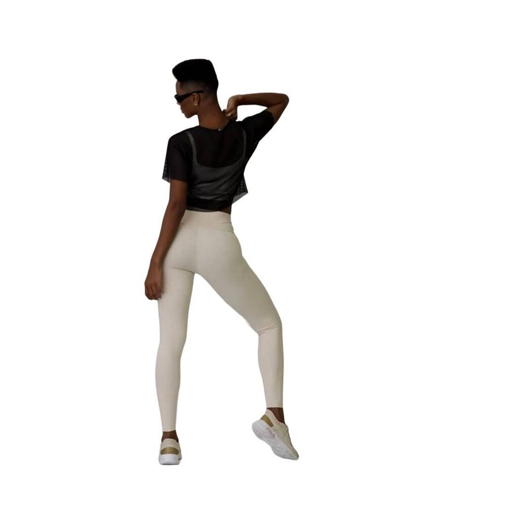 Other Cajubrasil Women's M Fishnet Mesh Crop Tee Black WorkoutTop Size M / US 6-8 / IT 42-44 - 4 Thumbnail