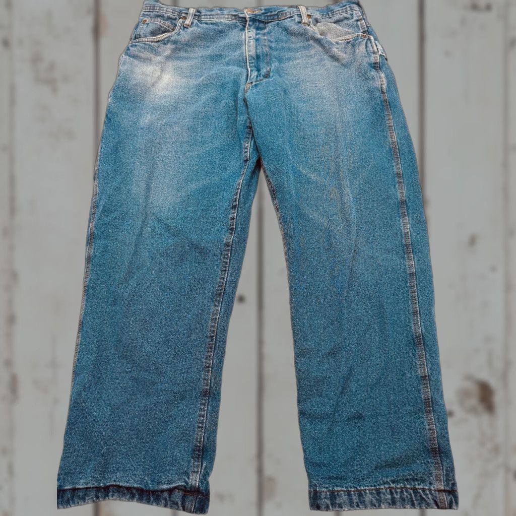 Vintage Lakin & McKey by Key Mens 40x30 Flannel Lined Carpenter Heavy Denim Jeans 2898 Size US 40 / EU 56 - 1 Thumbnail