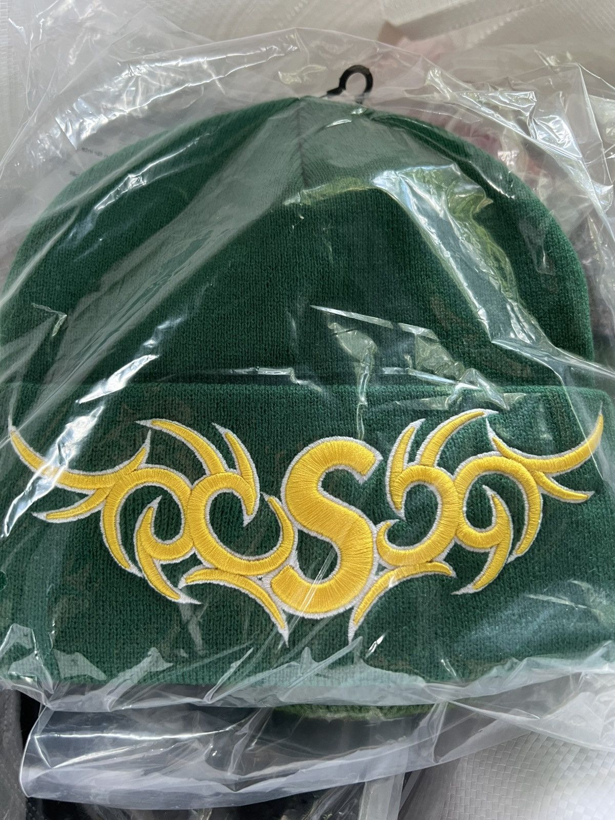 Supreme Supreme New Era® Tribal S Logo Beanie Green Size ONE SIZE - 1 Thumbnail